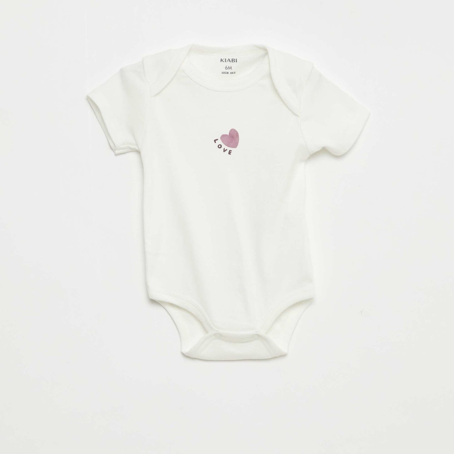 Bodies imprimés en coton - lot de 3 VIOLET