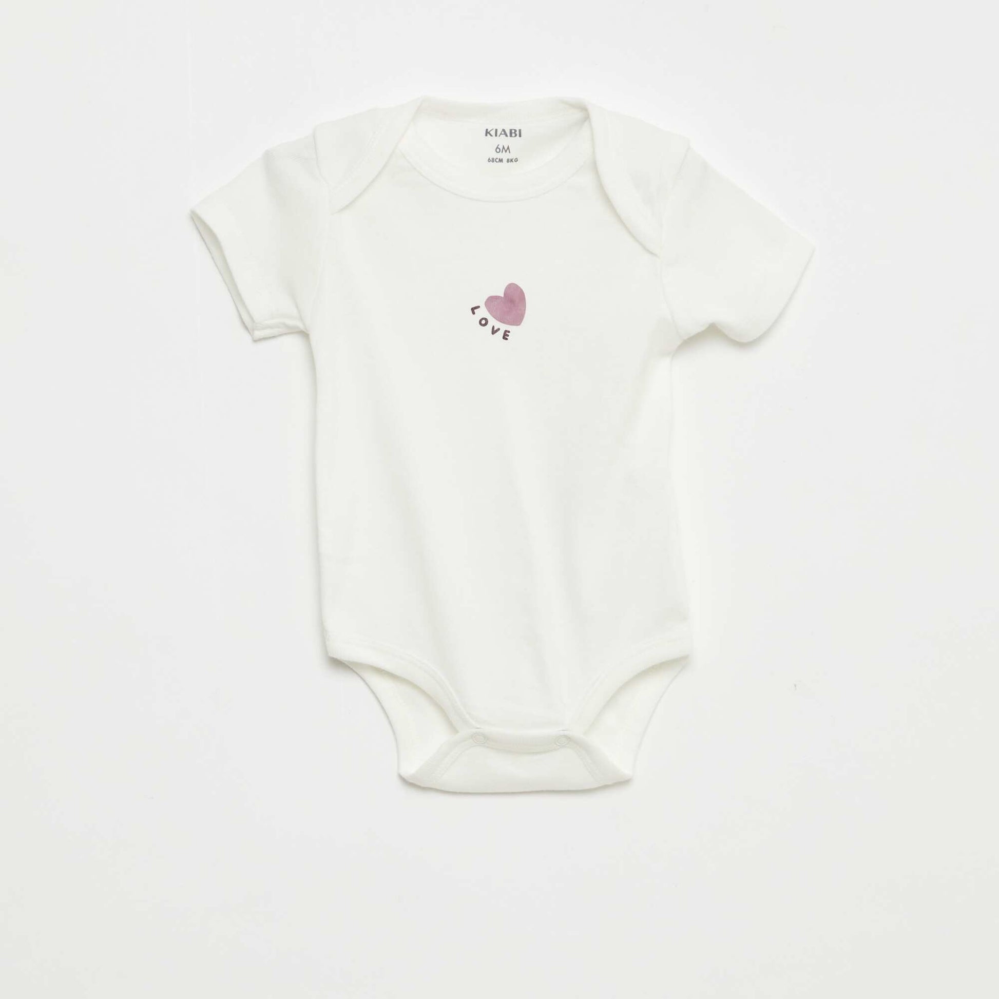 Bodies imprimés en coton - lot de 3 VIOLET