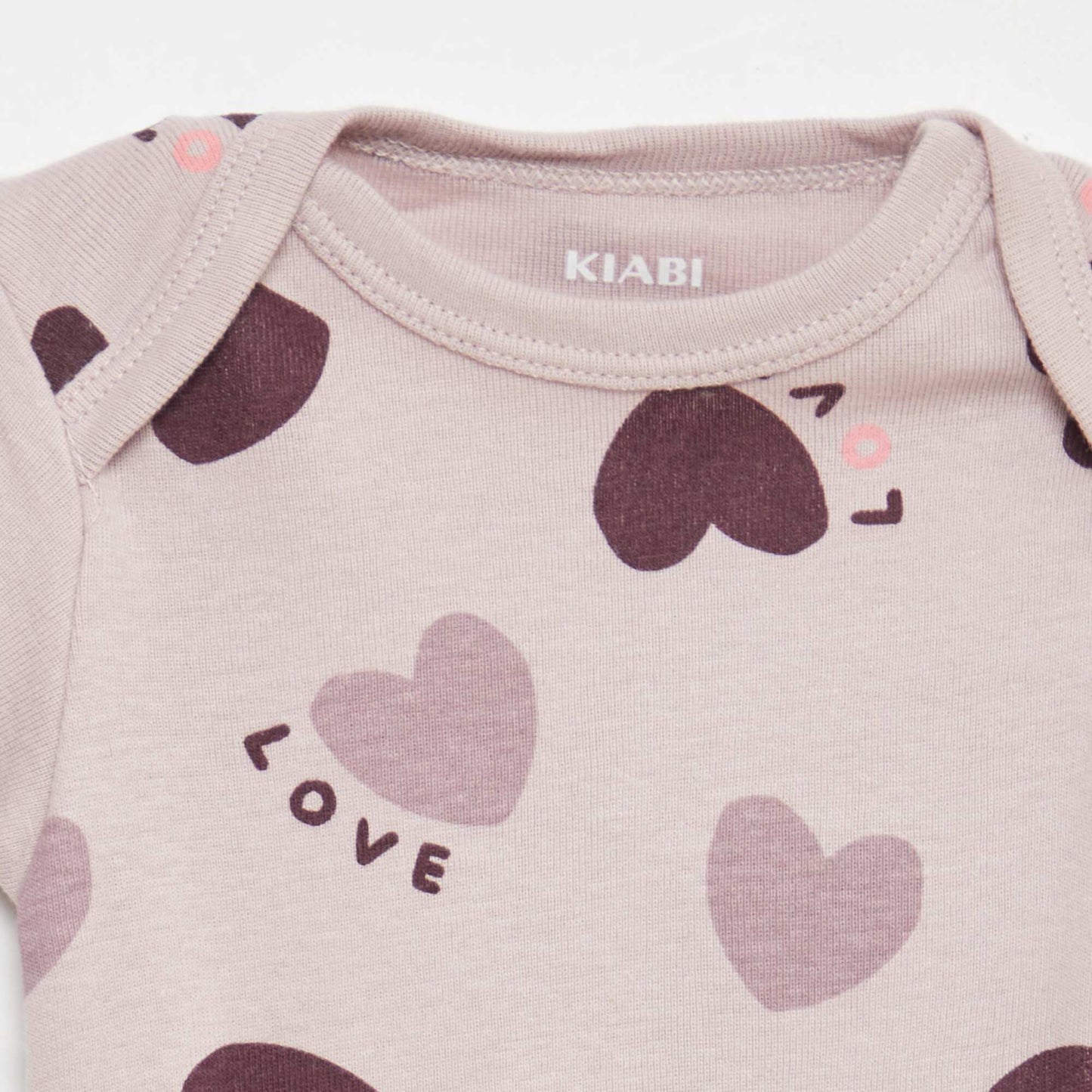 Bodies imprimés en coton - lot de 3 VIOLET