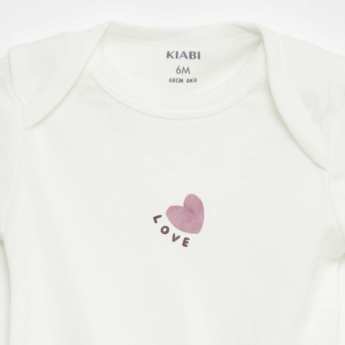 Bodies imprimés en coton - lot de 3 VIOLET