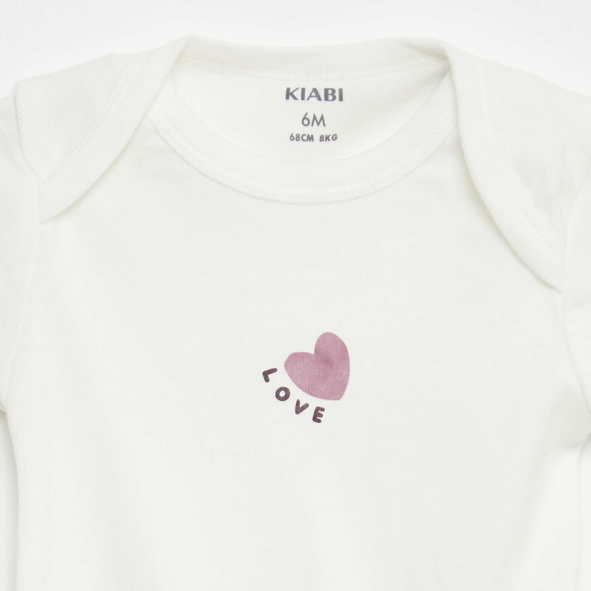 Bodies imprimés en coton - lot de 3 VIOLET