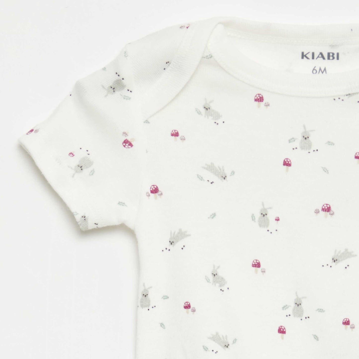Bodies imprimés en coton - lot de 3 BLANC