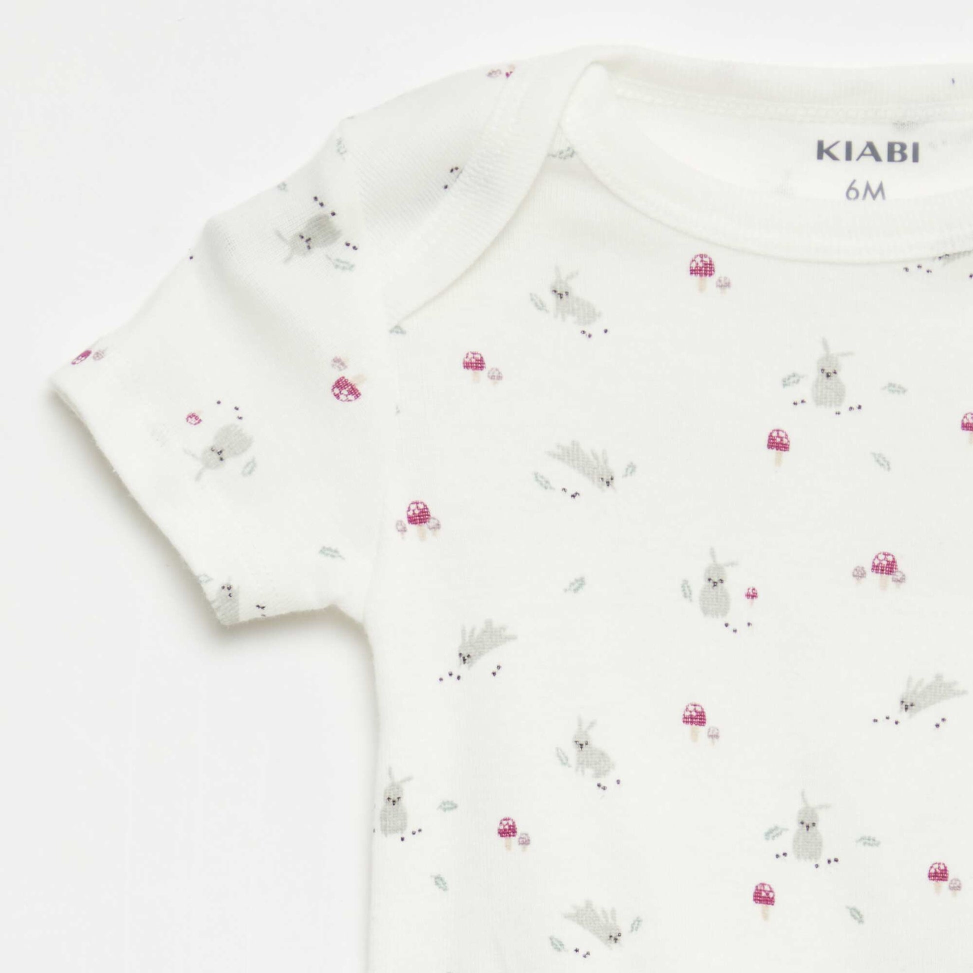 Bodies imprimés en coton - lot de 3 BLANC