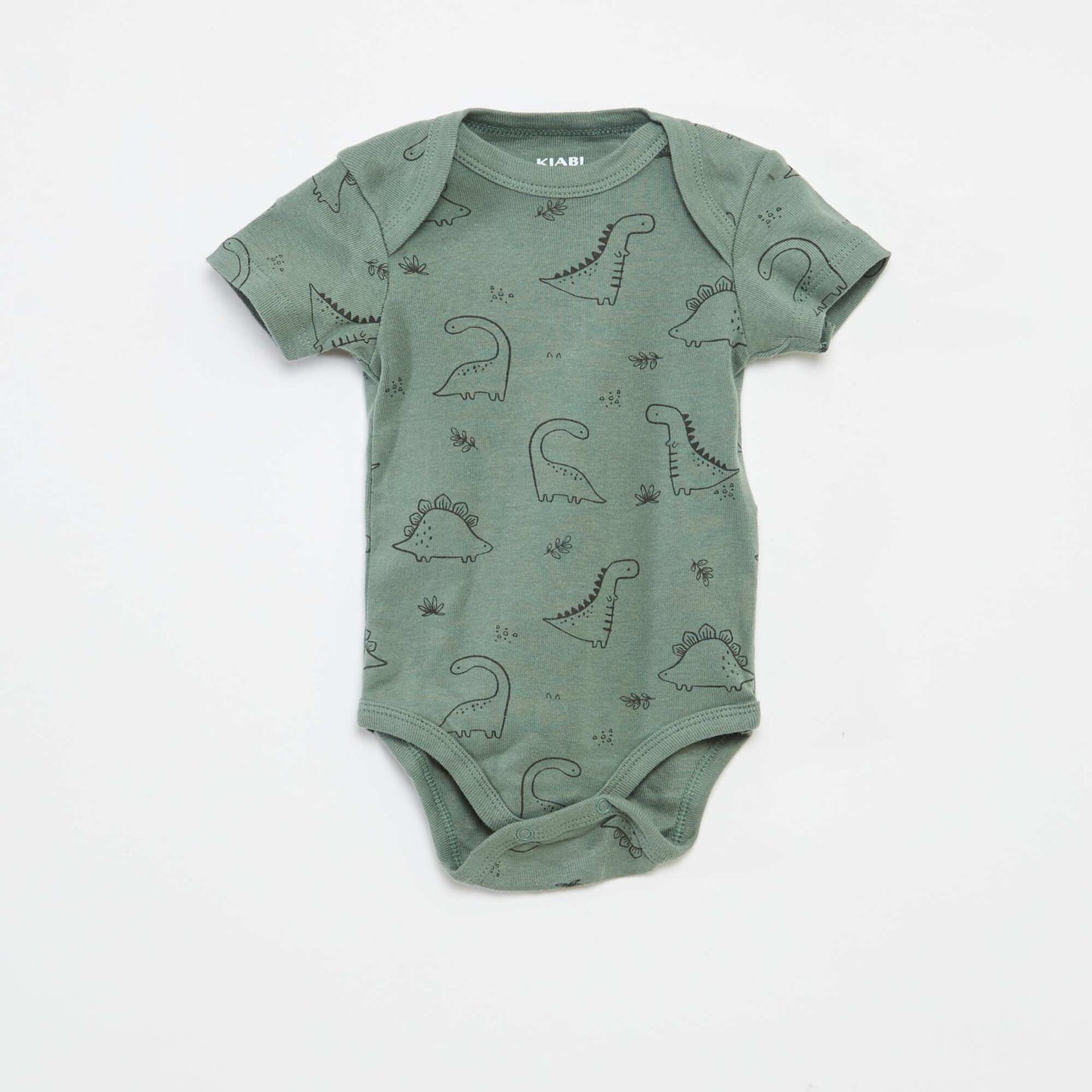 Bodies imprimés en coton - lot de 3 VERT