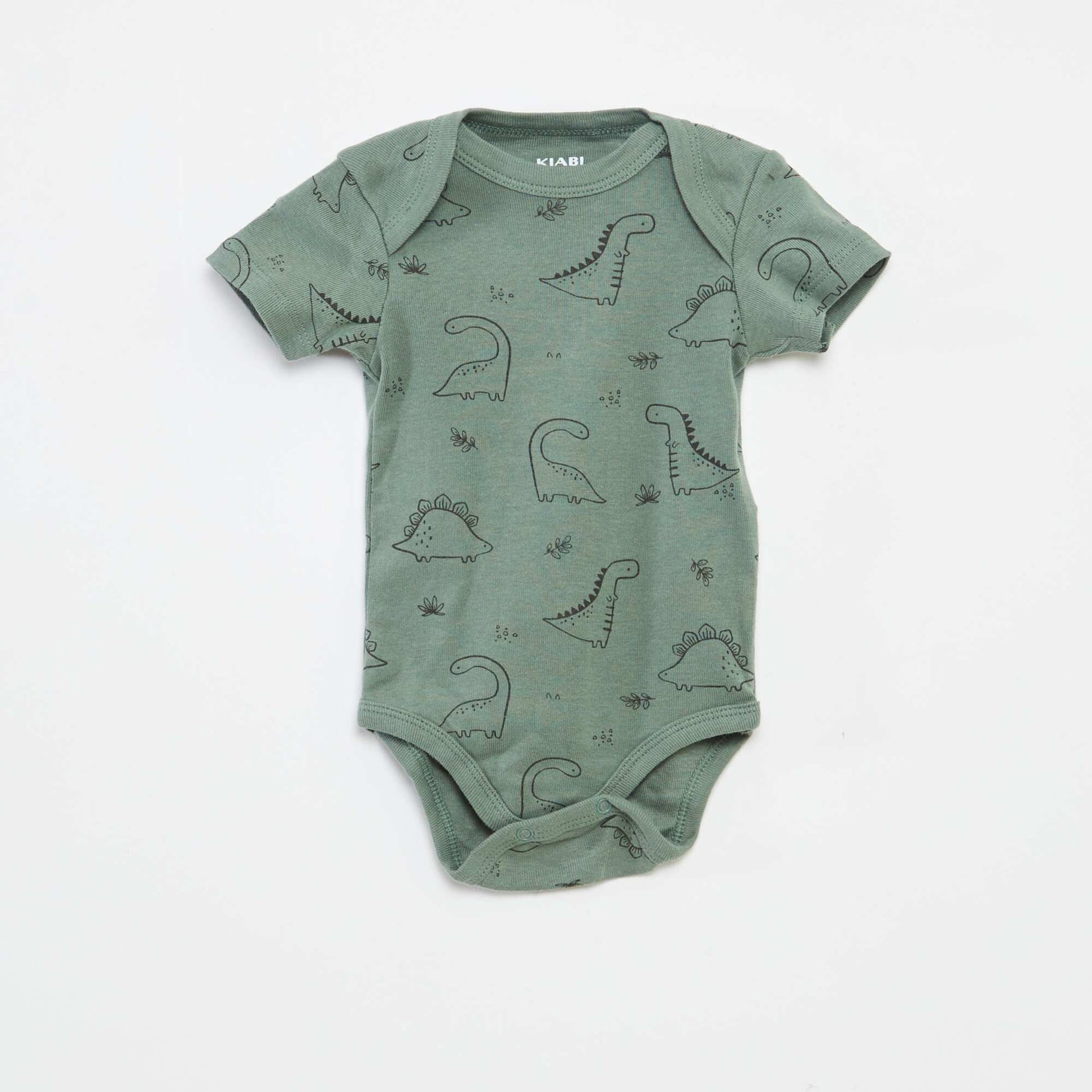 Bodies imprimés en coton - lot de 3 VERT