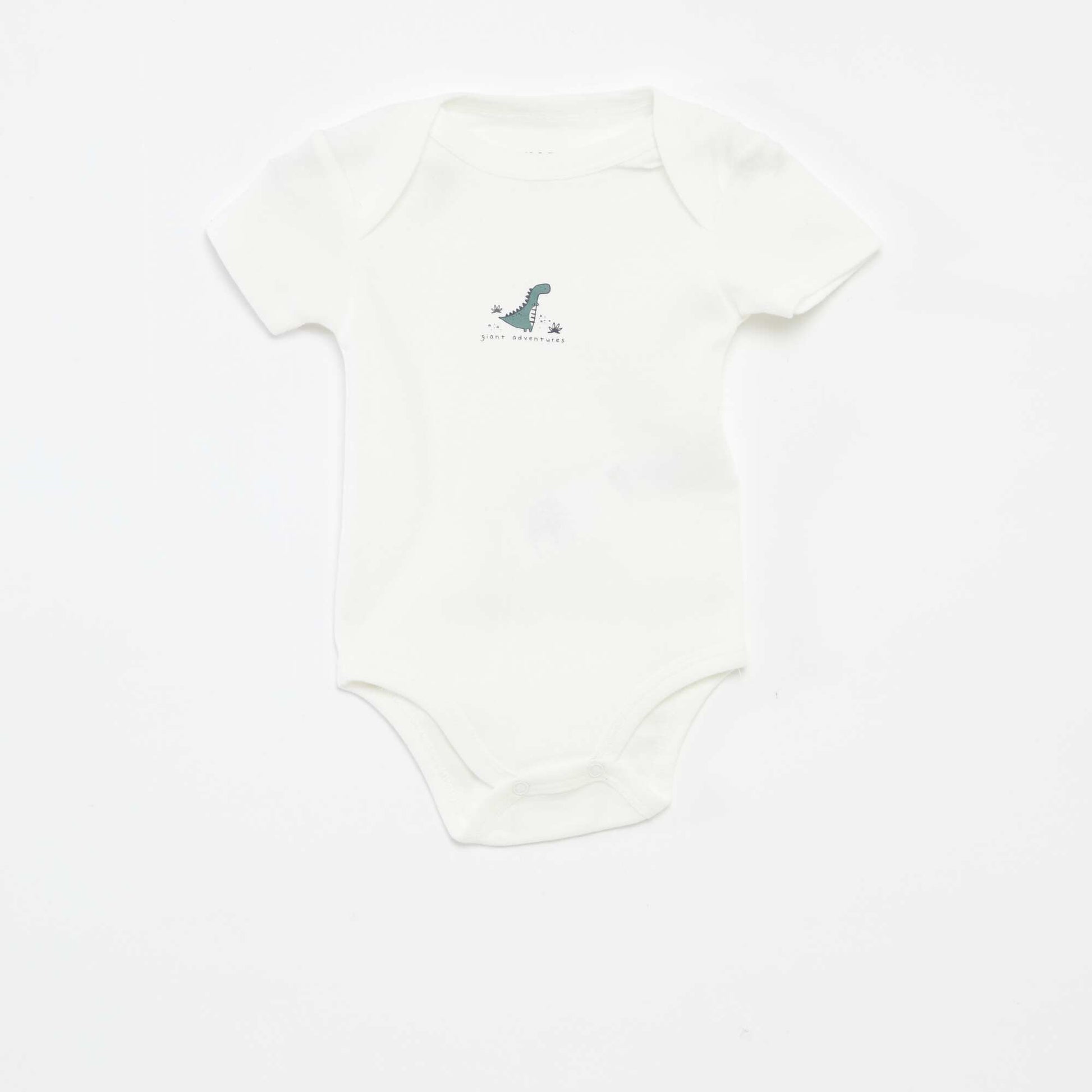 Bodies imprimés en coton - lot de 3 VERT