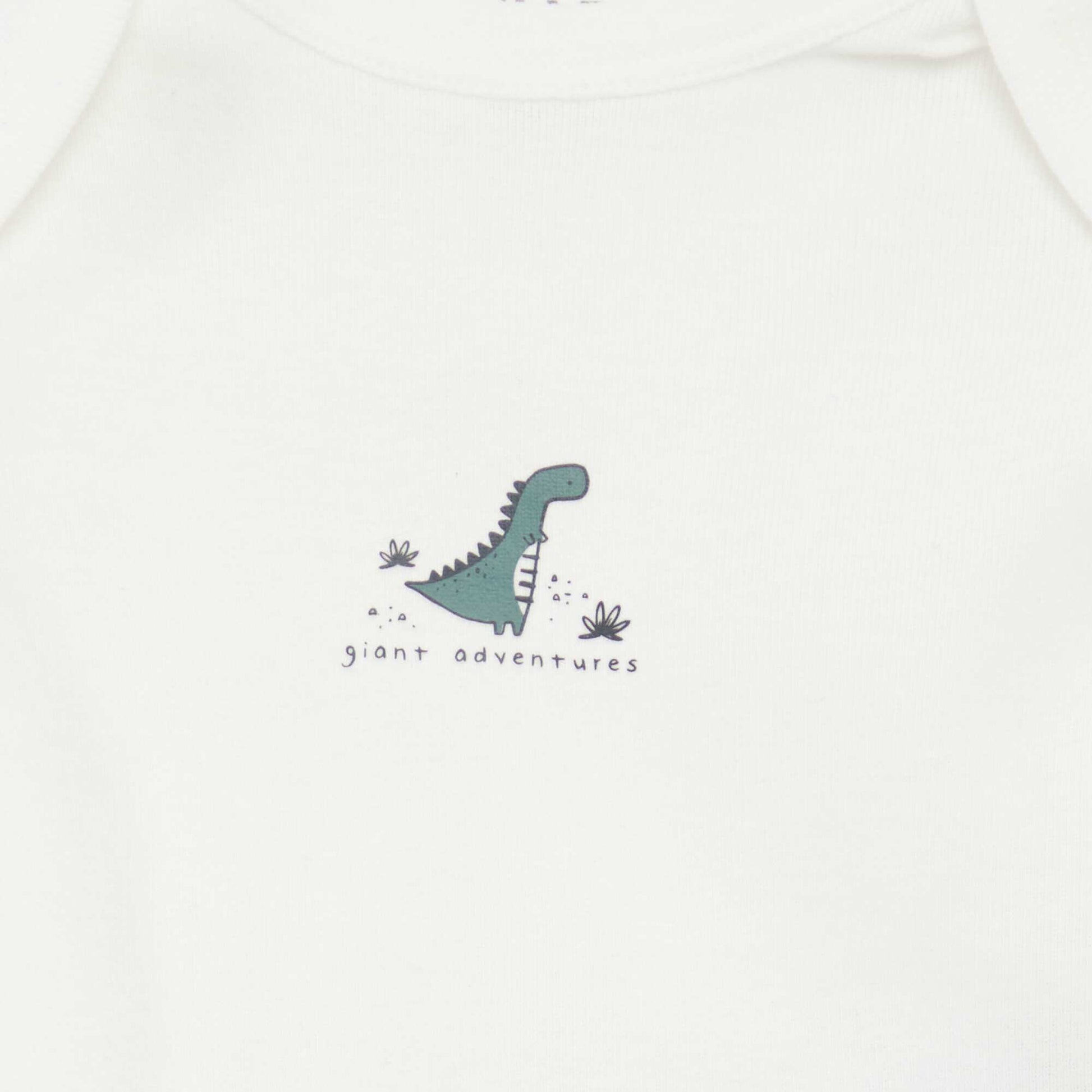 Bodies imprimés en coton - lot de 3 VERT