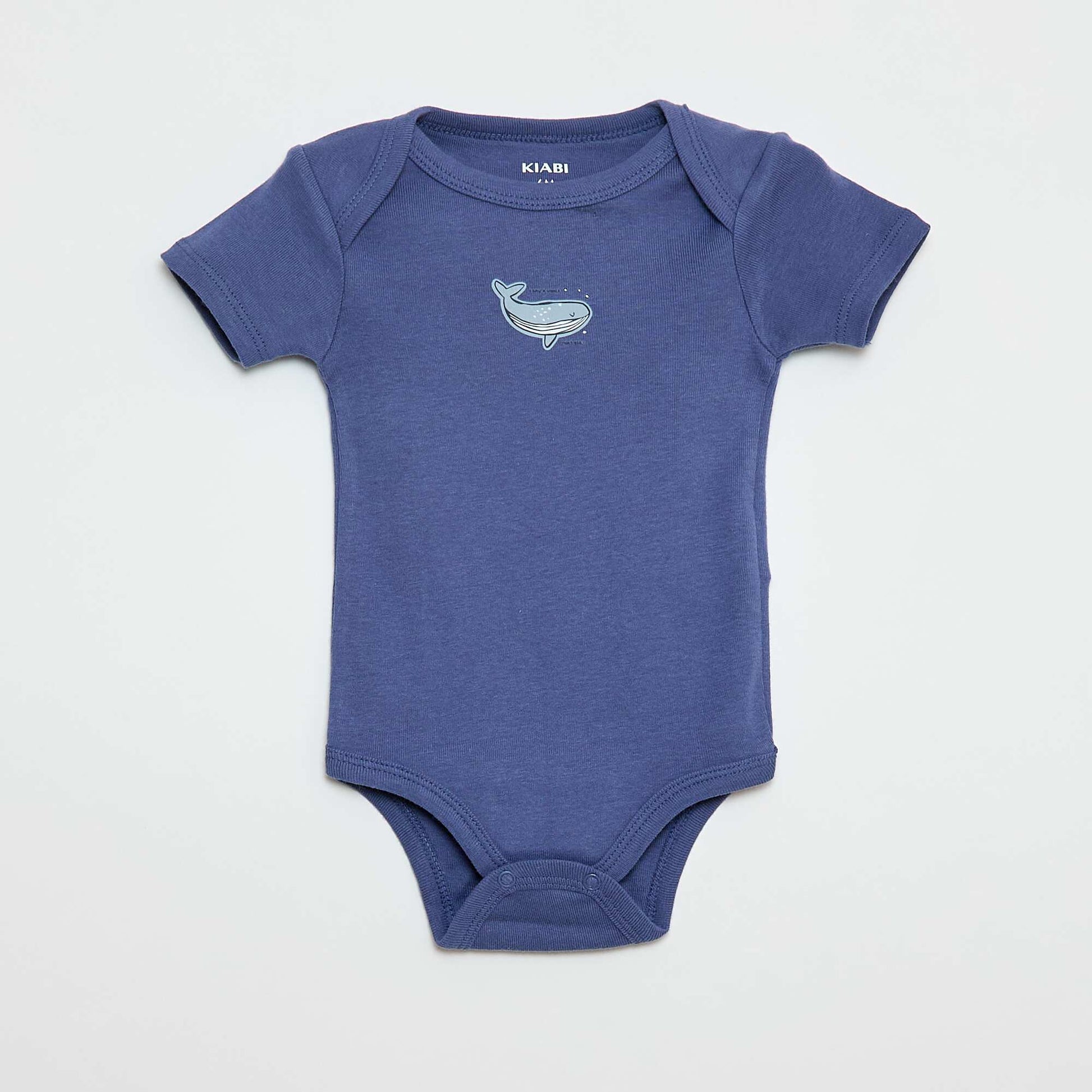 Bodies imprimés en coton - lot de 3 BLEU