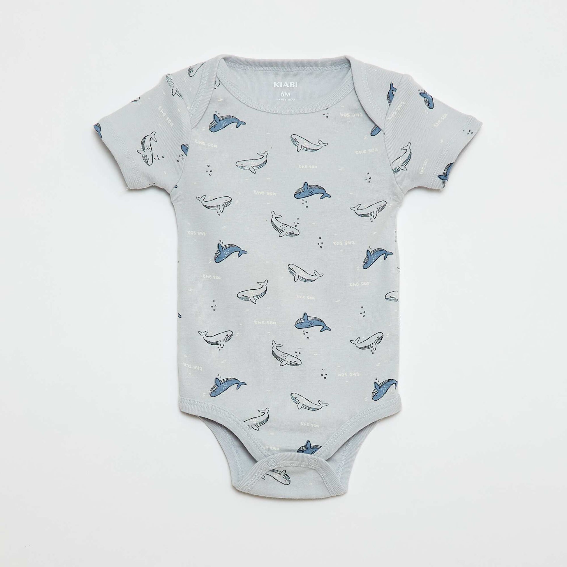 Bodies imprimés en coton - lot de 3 BLEU