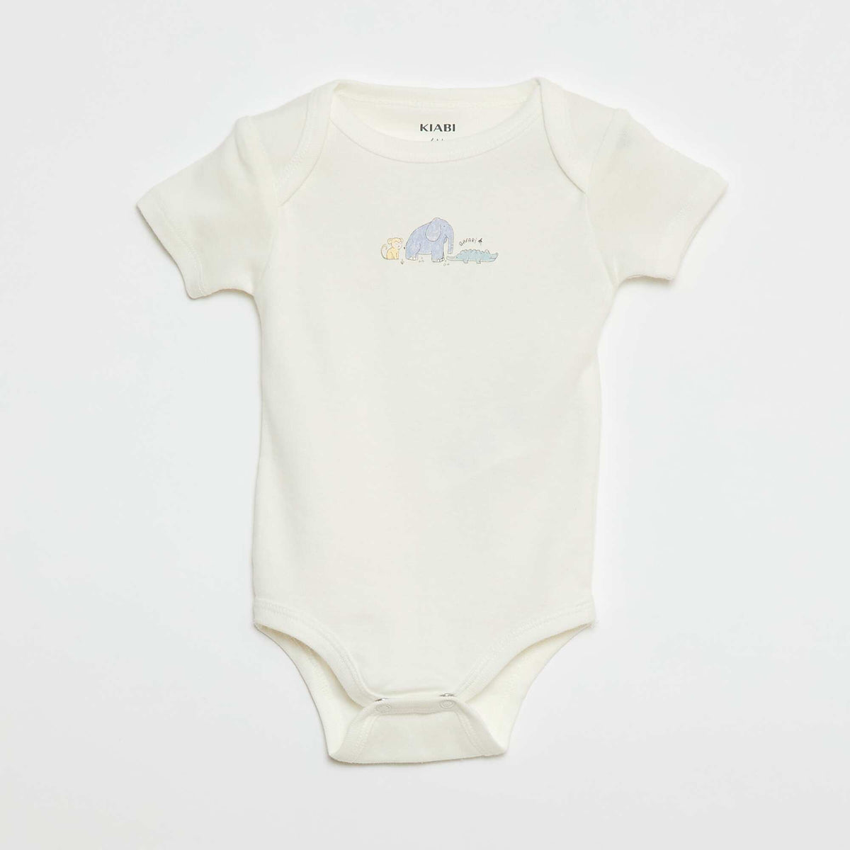 Bodies imprimés en coton - lot de 3 BLANC