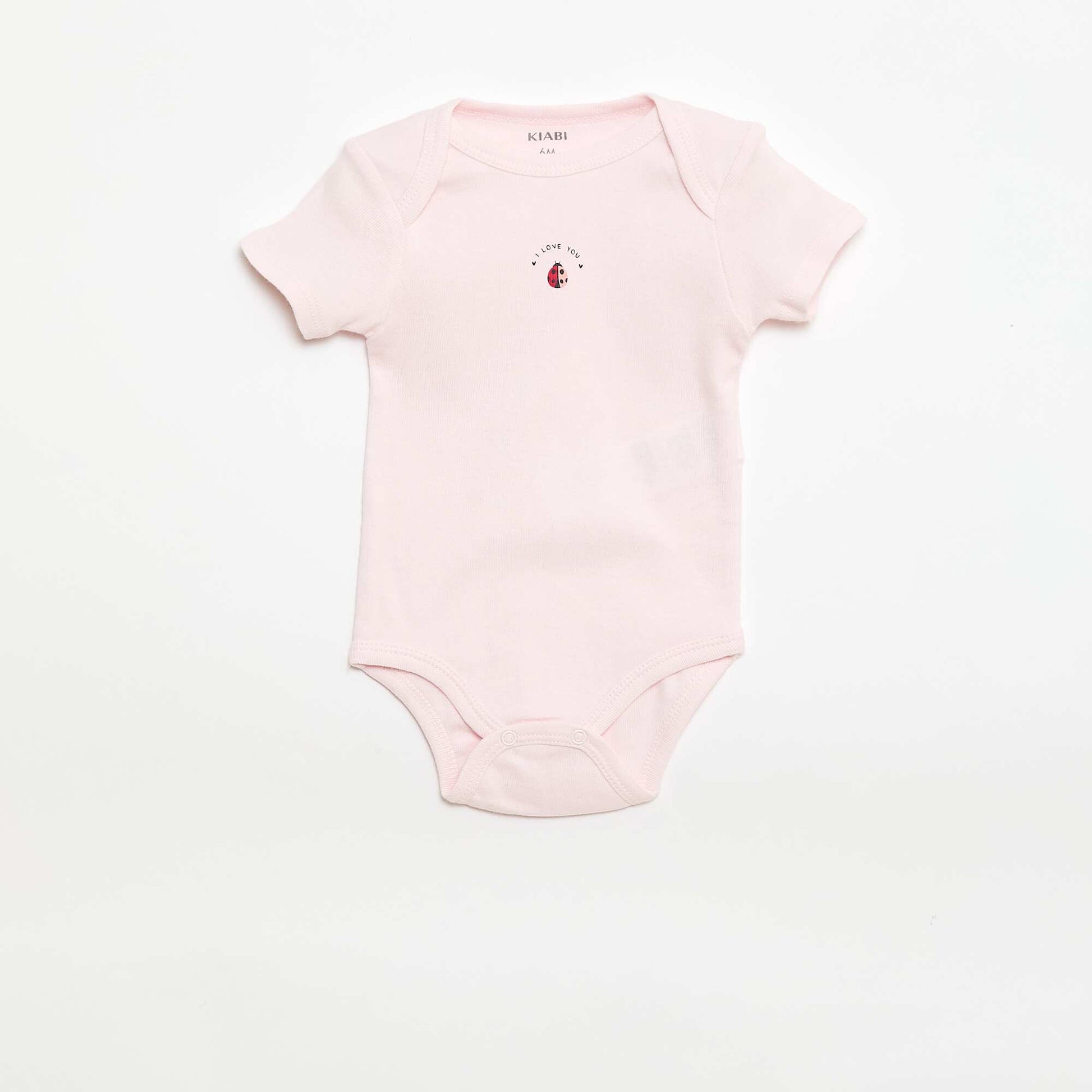 Bodies imprimés en coton - lot de 3 ROSE