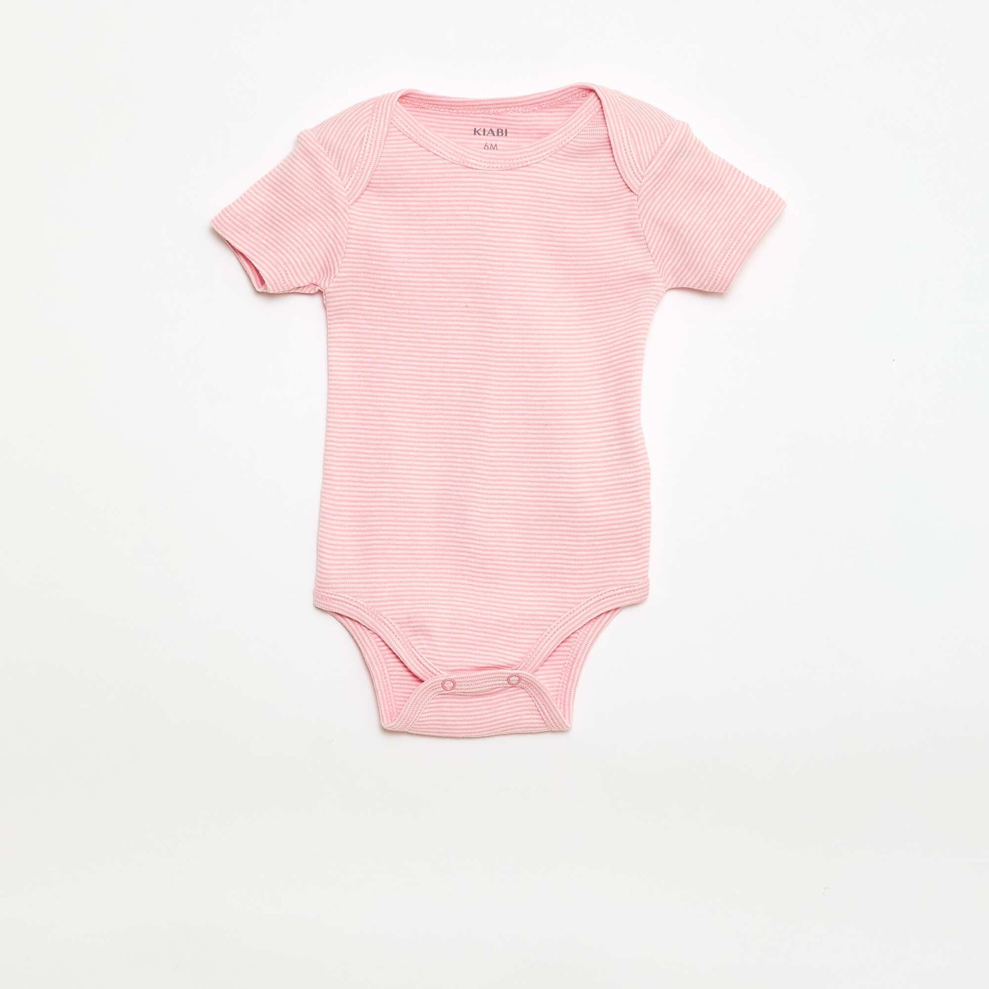 Bodies imprimés en coton - lot de 3 ROSE