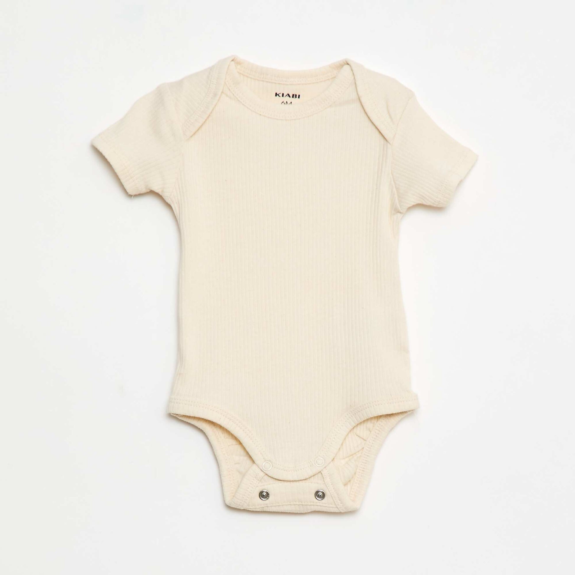 Bodies évolutif en maille unie - Lot de 3 BEIGE