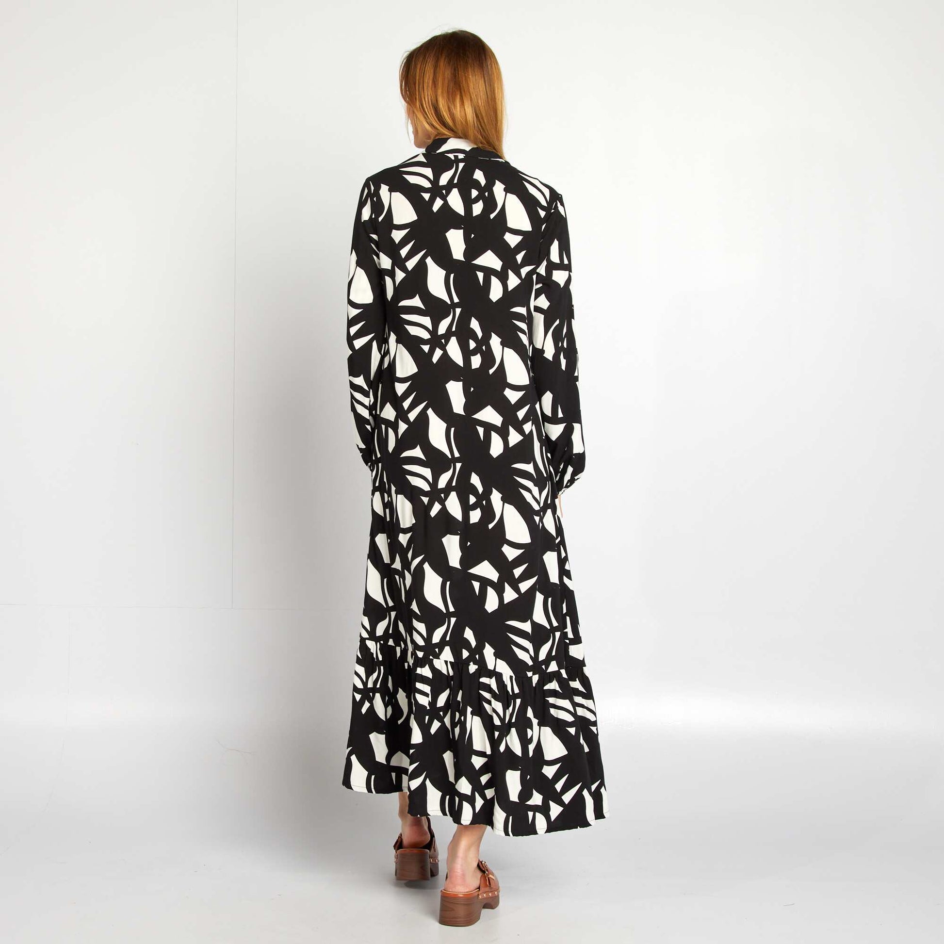 Robe chemise grossesse NOIR/BLANC