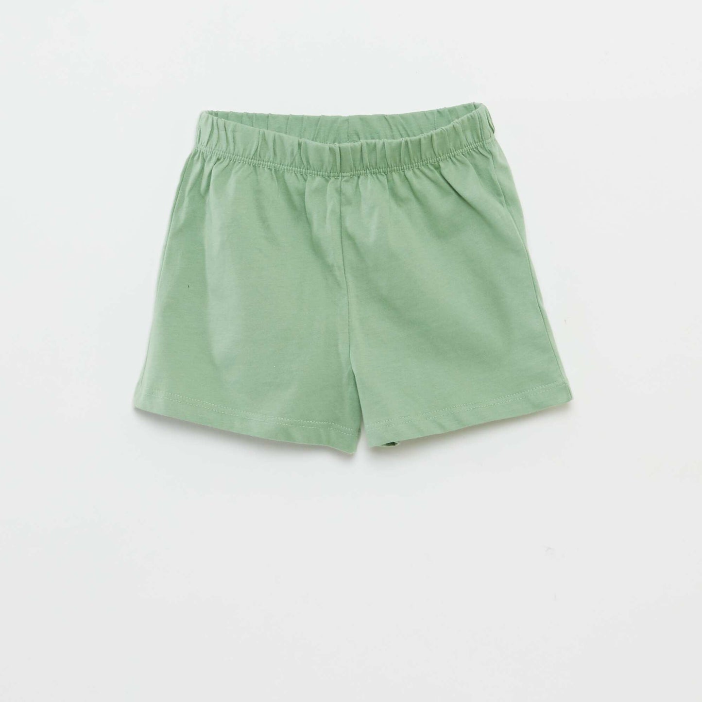 Ensemble pyjama t-shirt + short - 2 pièces BLANC