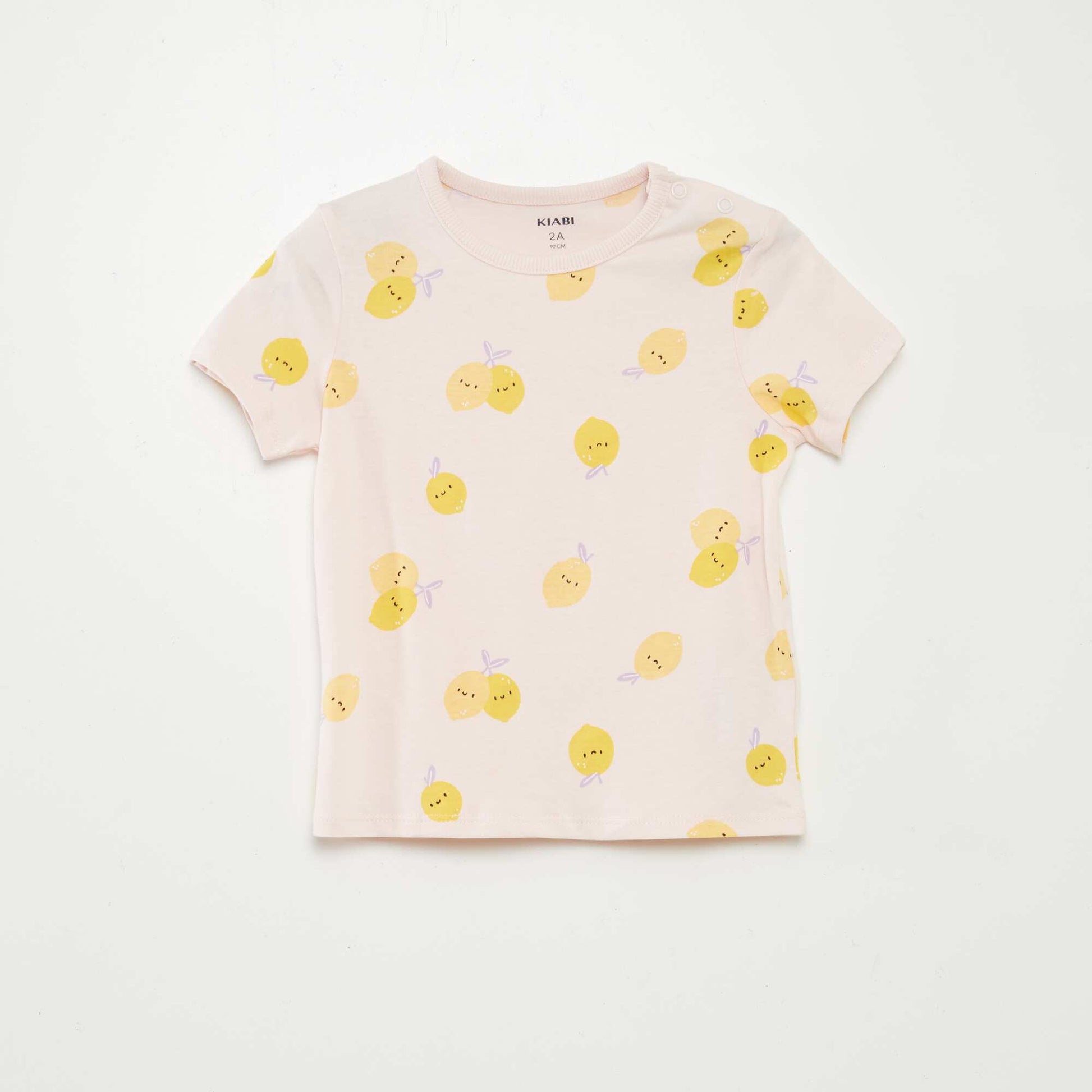 Pyjama court t-shirt + short - 2 pièces ROSE