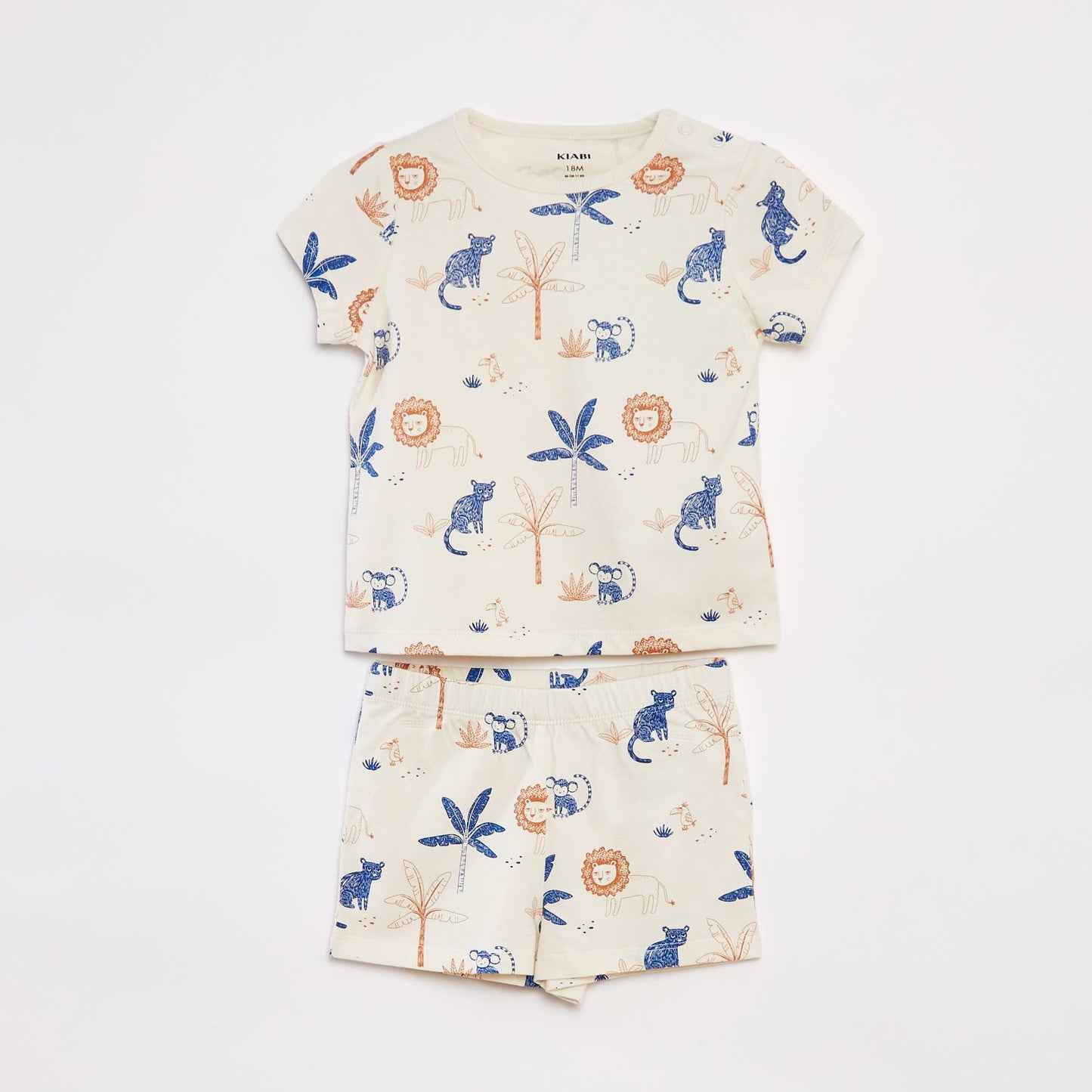 Pyjama court t-shirt + short - 2 pièces BEIGE