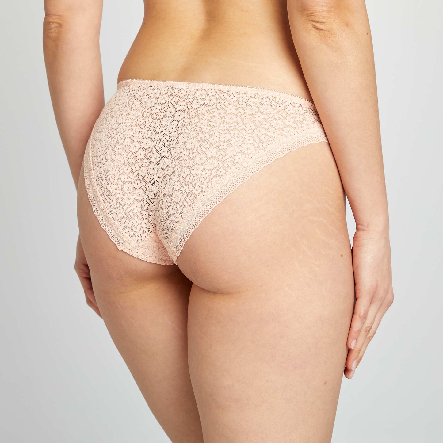 Culotte en dentelle fleurie ROSE