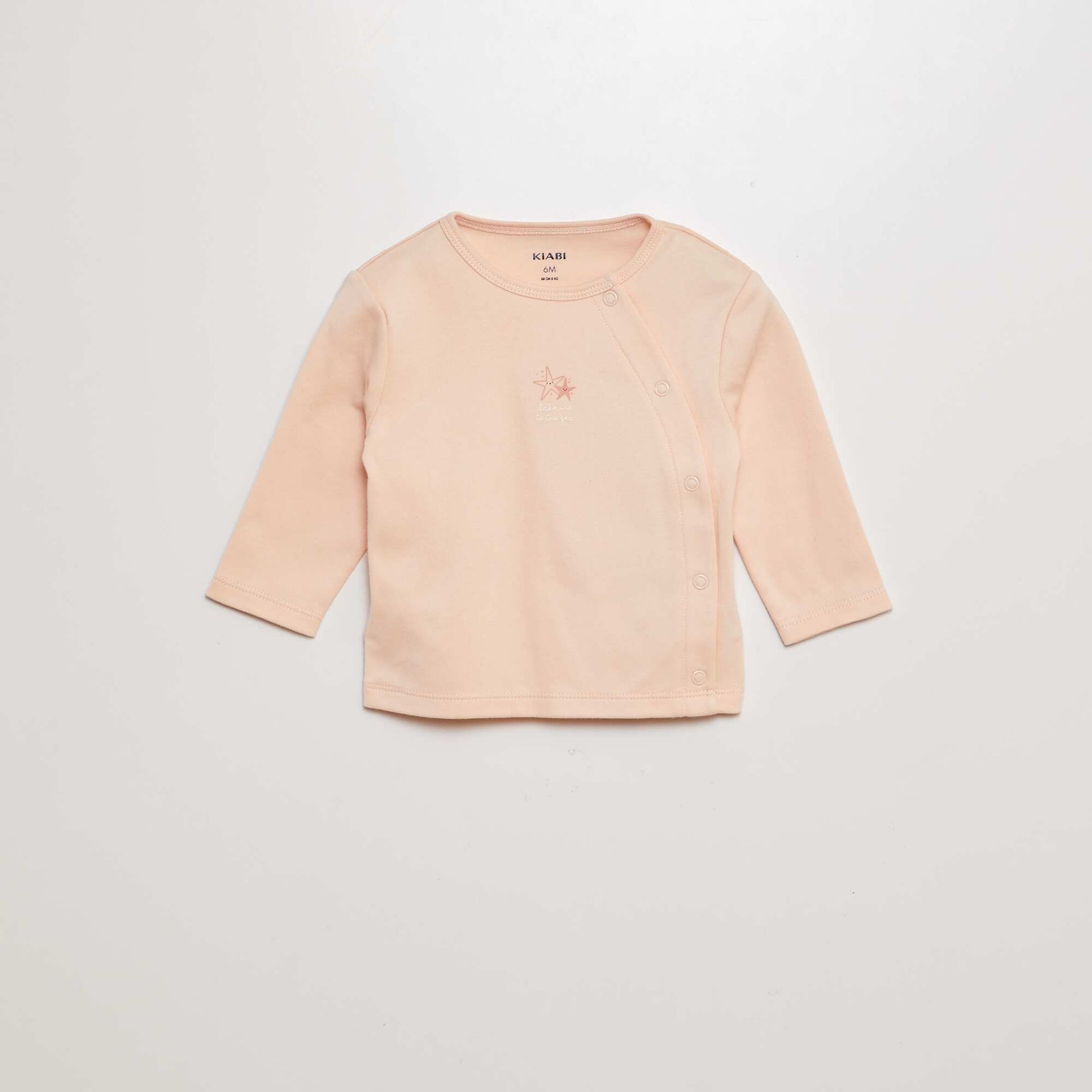 Ensemble pyjama t-shirt + pantalon avec pieds - 2 pièces ROSE