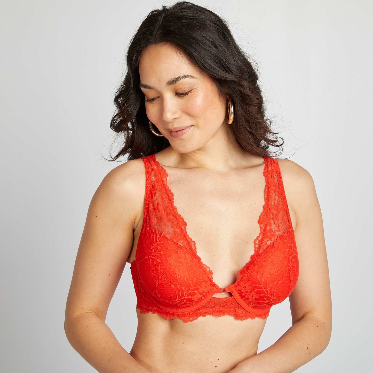 Soutien-gorge en dentelle D&E ROUGE