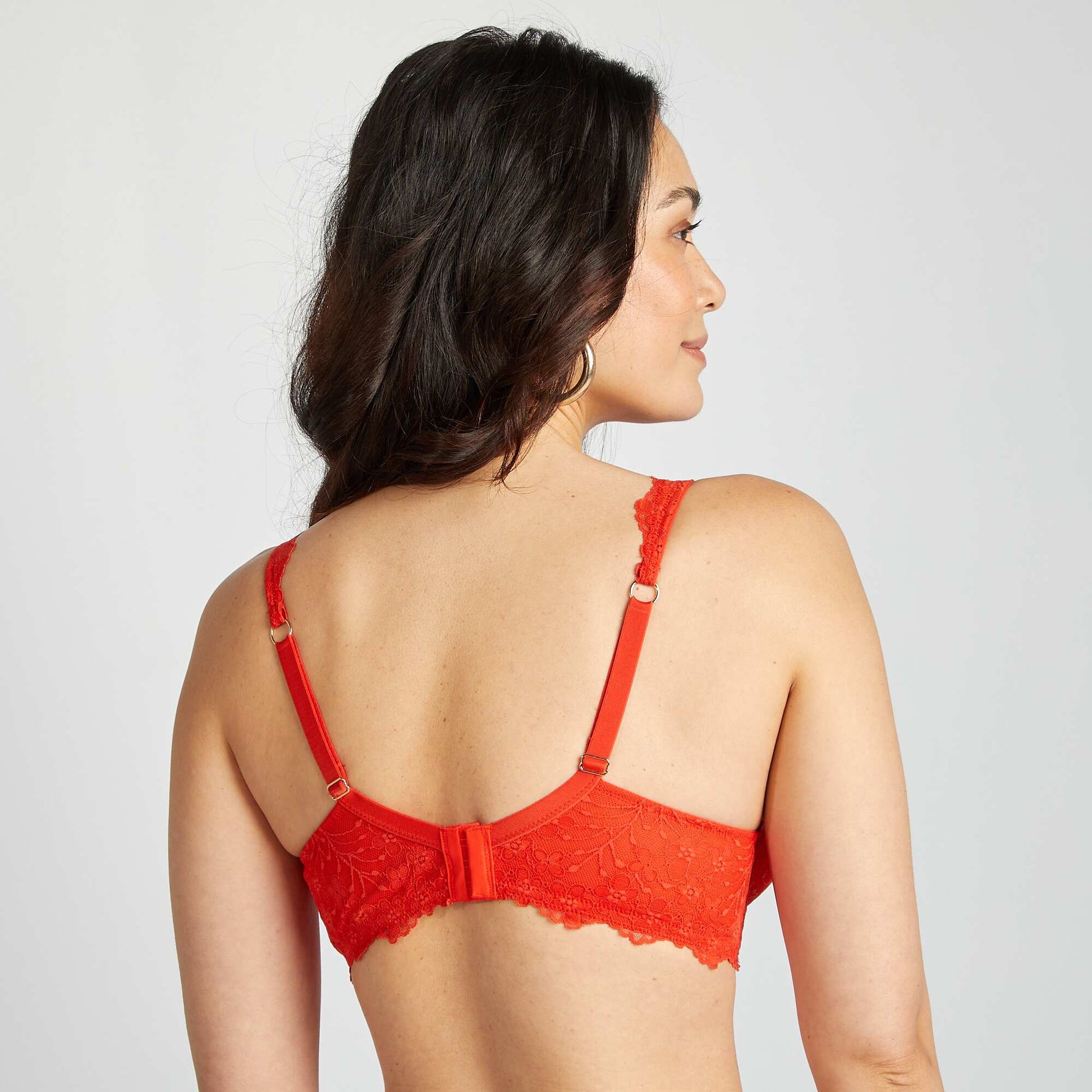 Soutien-gorge en dentelle D&E ROUGE