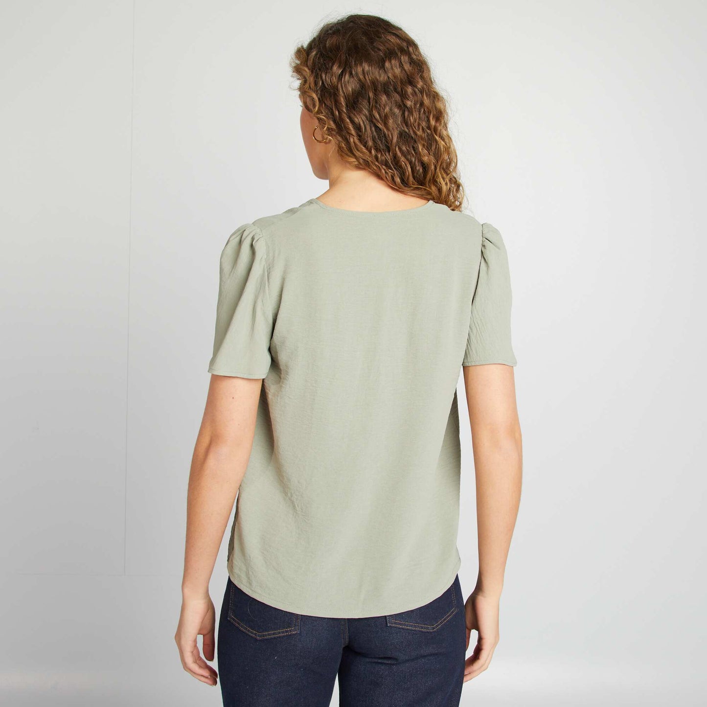 Blouse légère volante KAKI