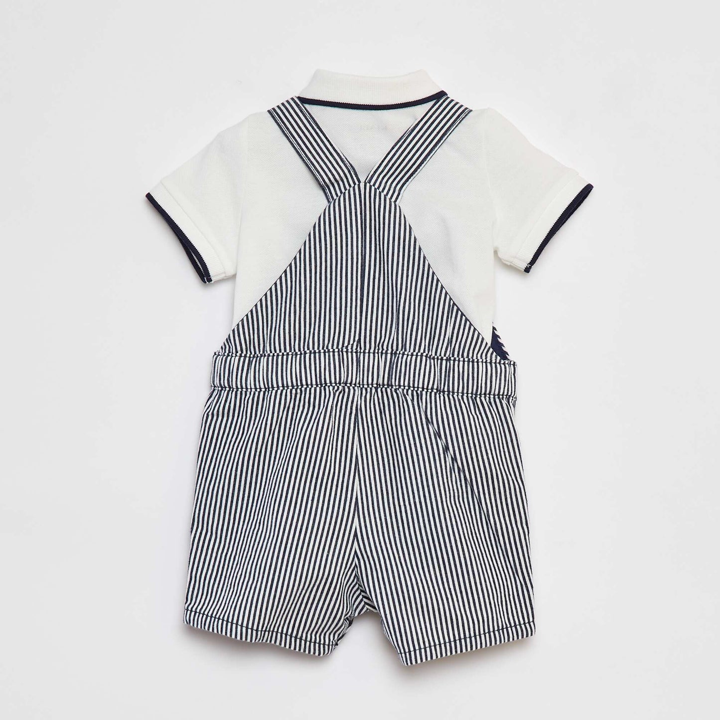 Ensemble polo + salopette - 2 pièces BLANC