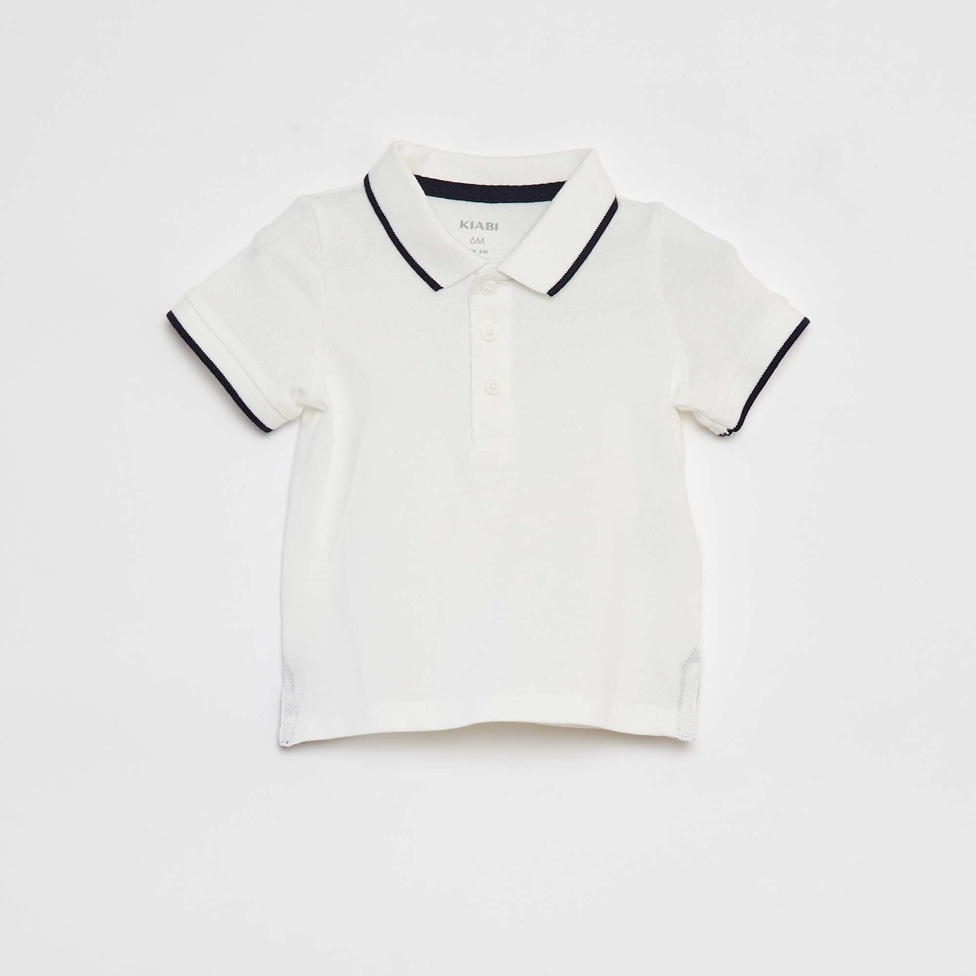Ensemble polo + salopette - 2 pièces BLANC