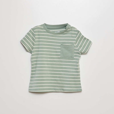 T-shirt avec poche poitrine VERT