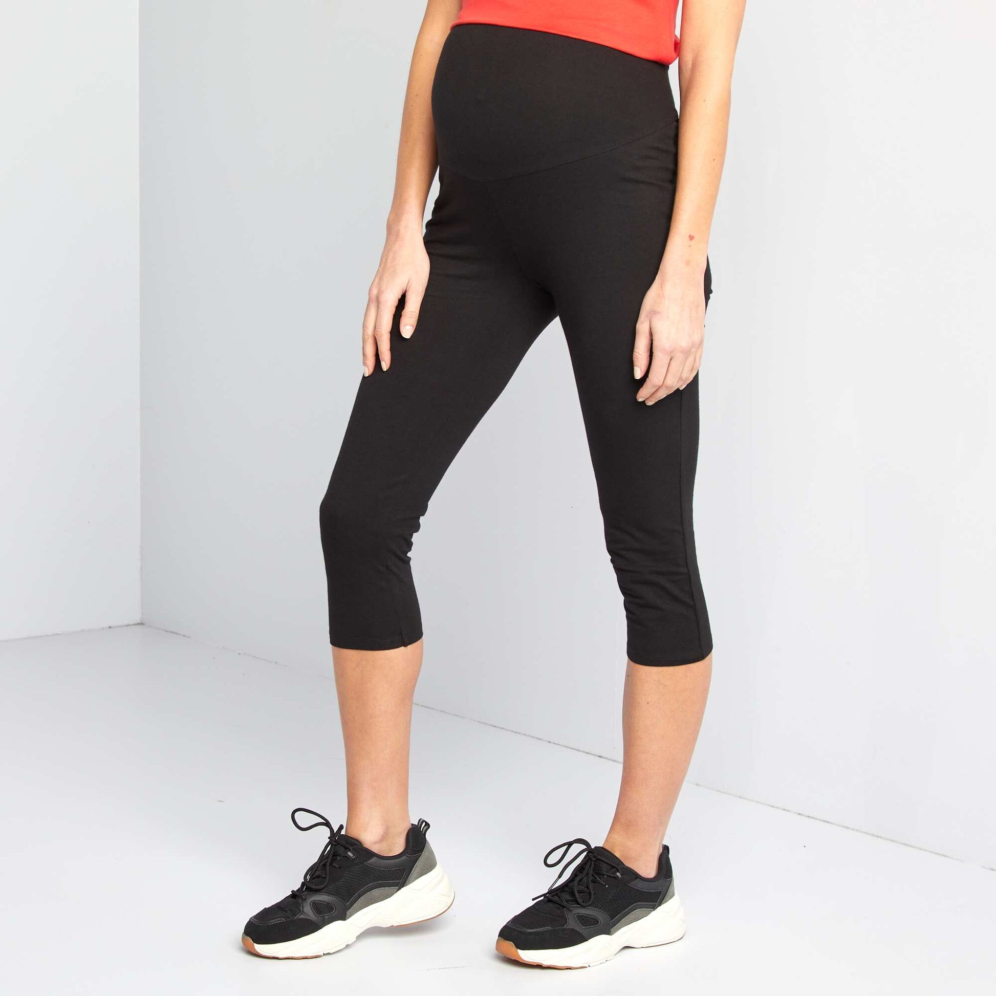 Legging court 7/8 grossesse NOIR