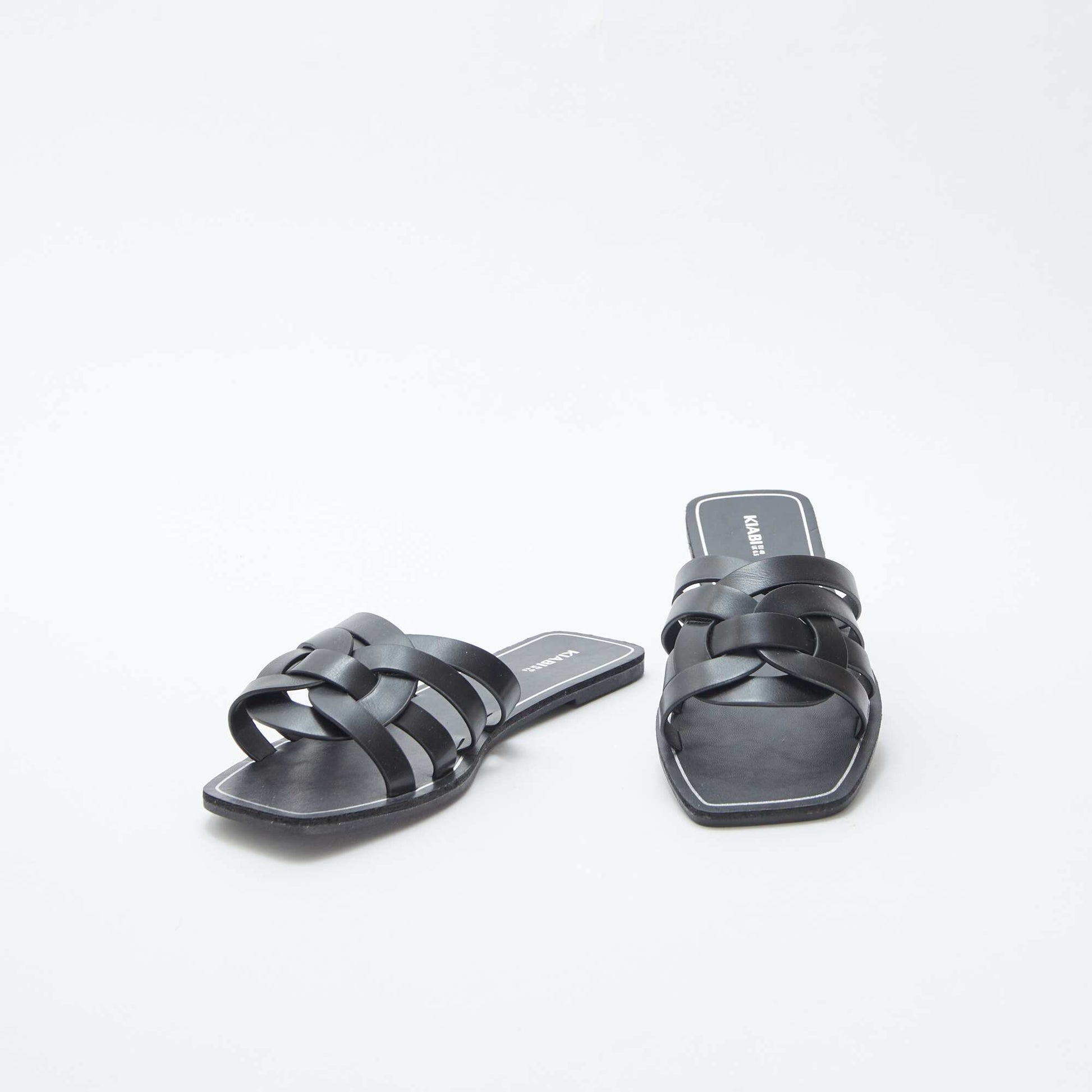 Sandales avec brides croisées NOIR