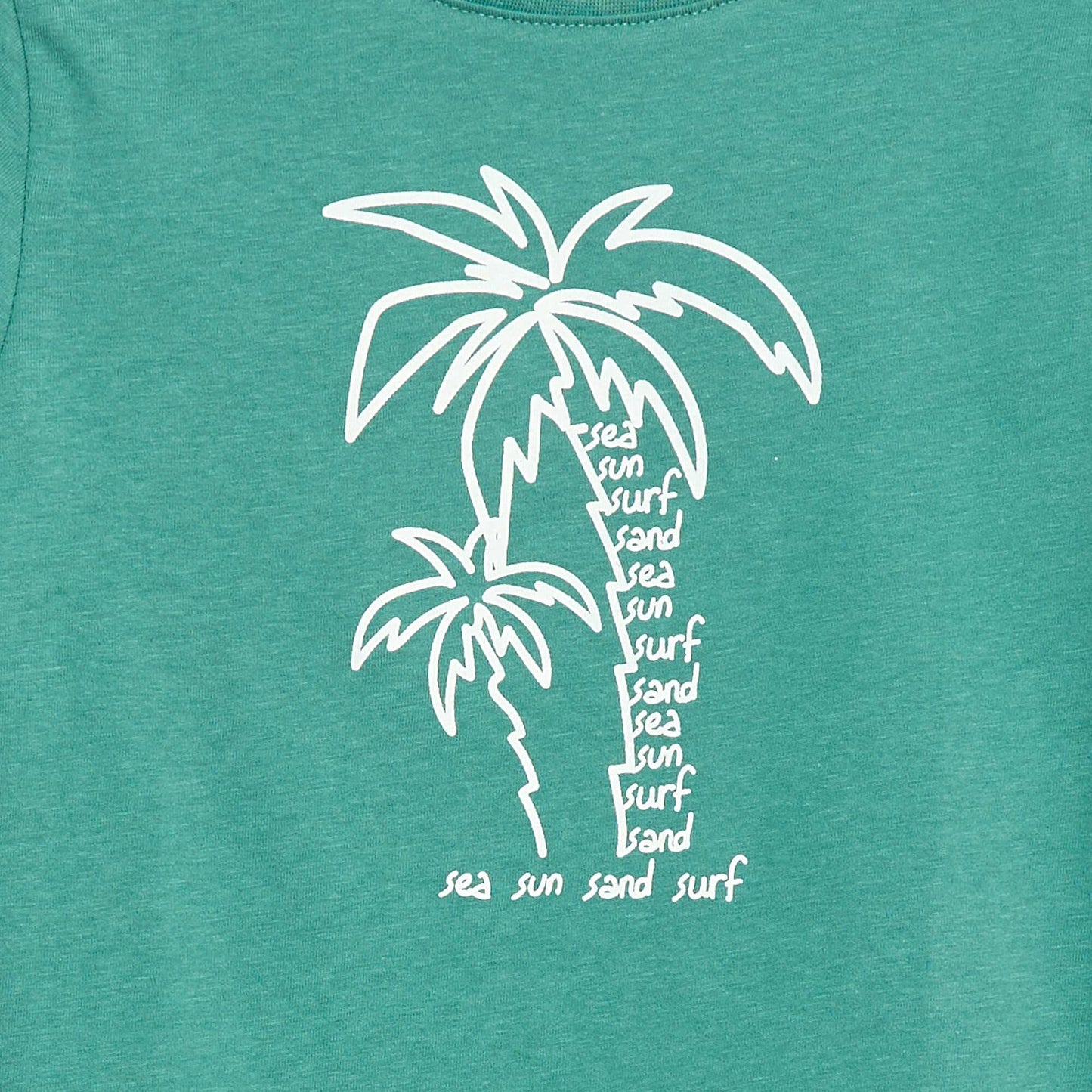 T-shirt manches courtes avec imprimé VERT