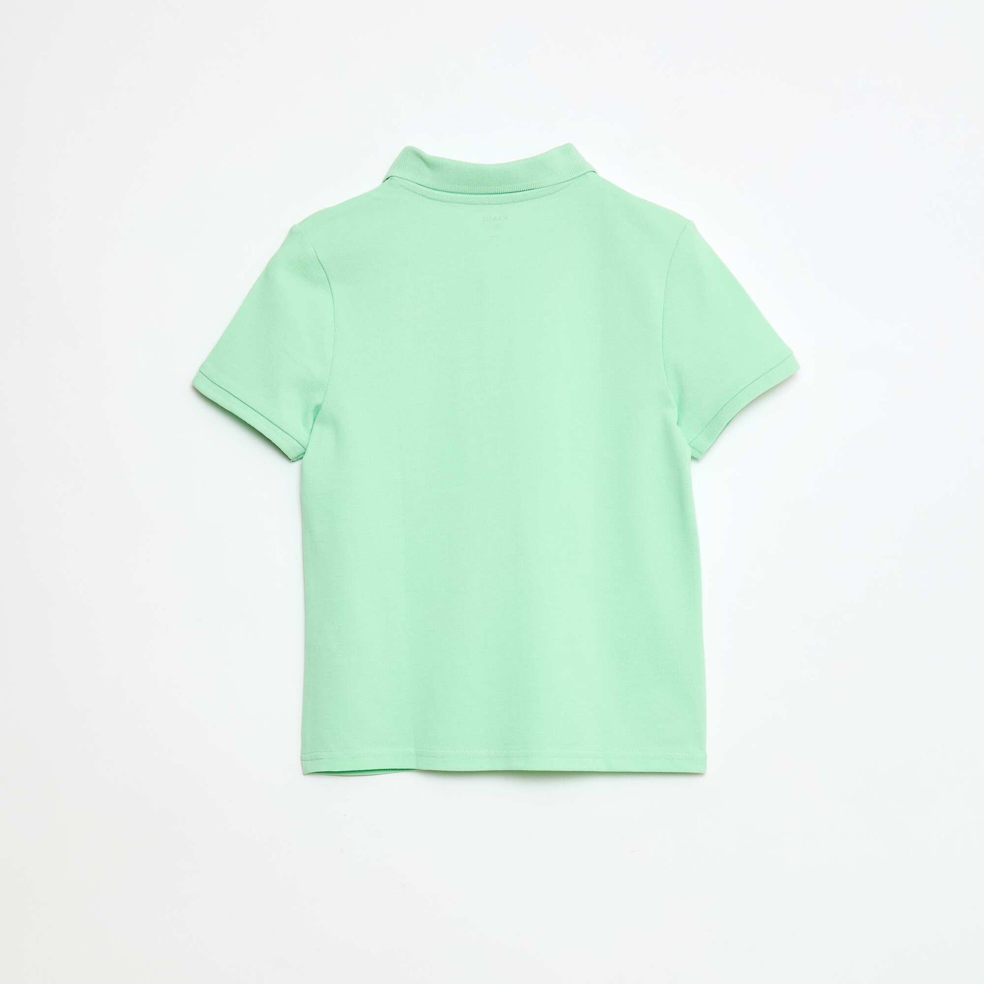 Polo uni en maille piquée VERT