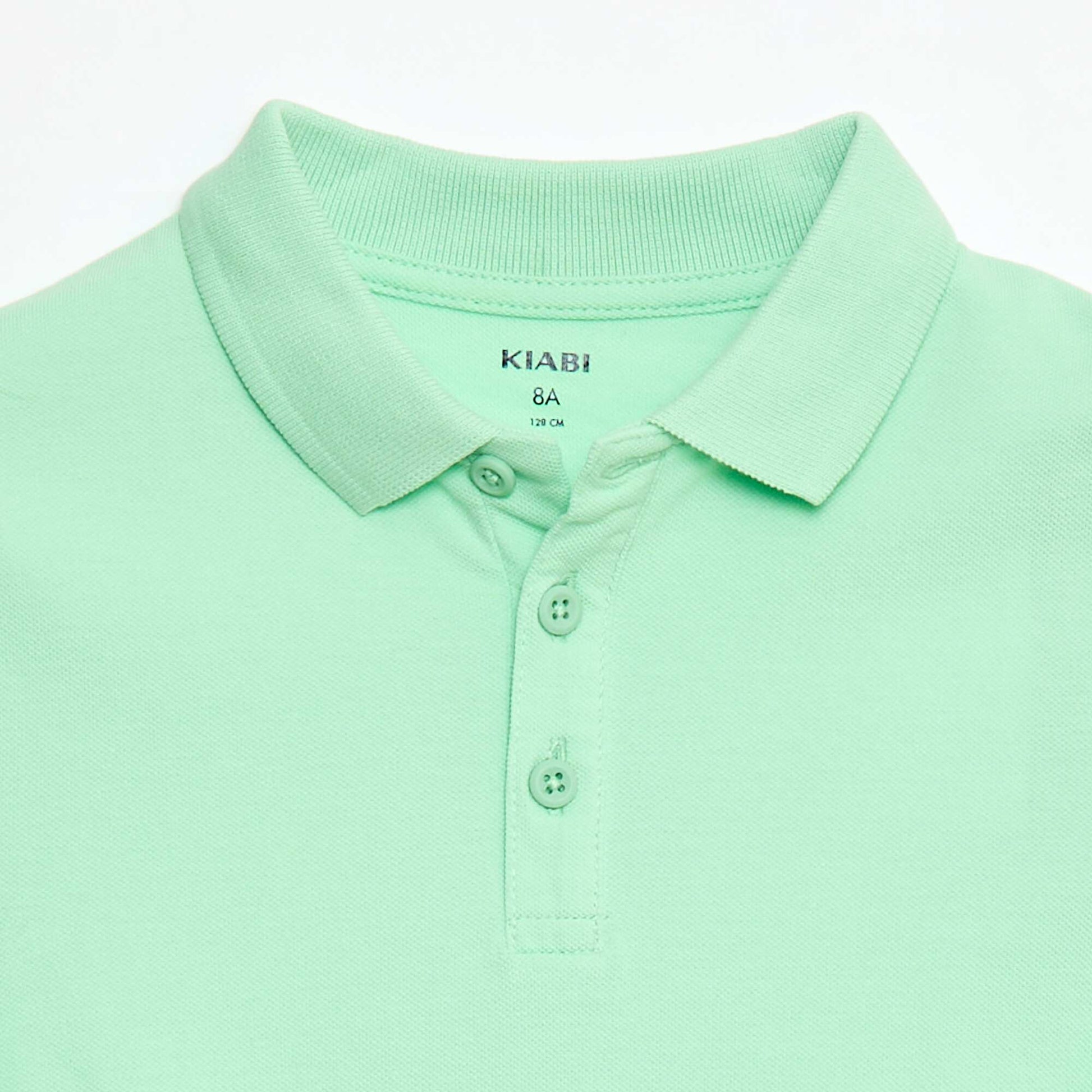 Polo uni en maille piquée VERT