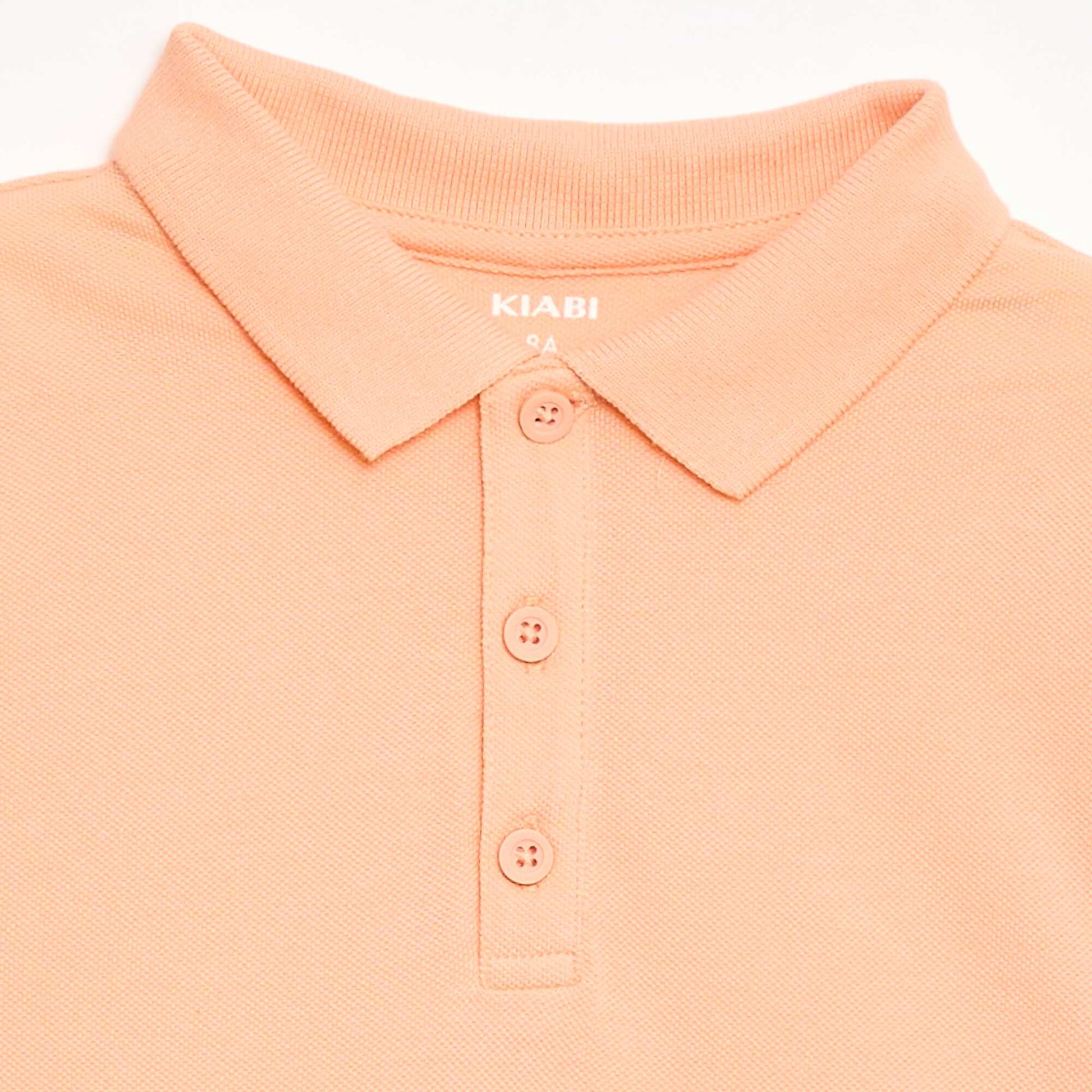 Polo uni en maille piquée PêCHE
