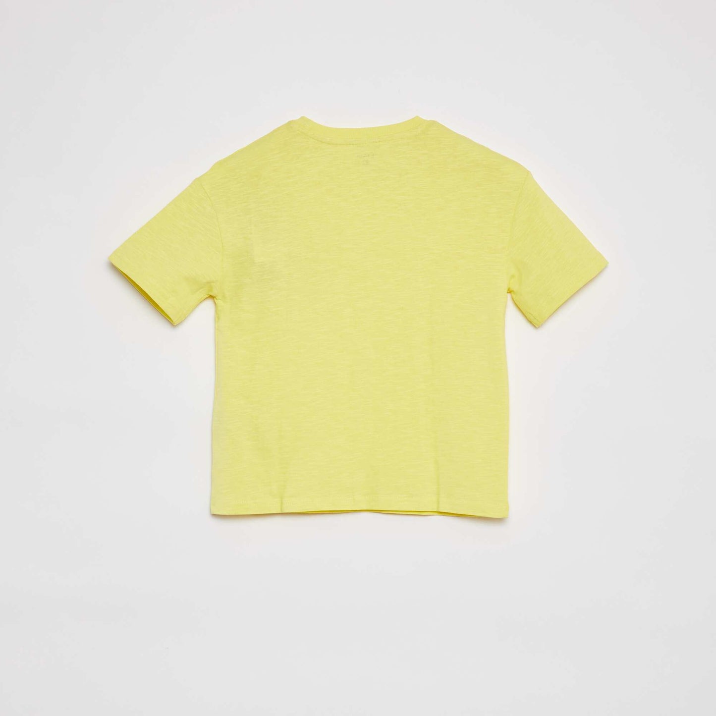 T-shirt oversize uni avec poche JAUNE
