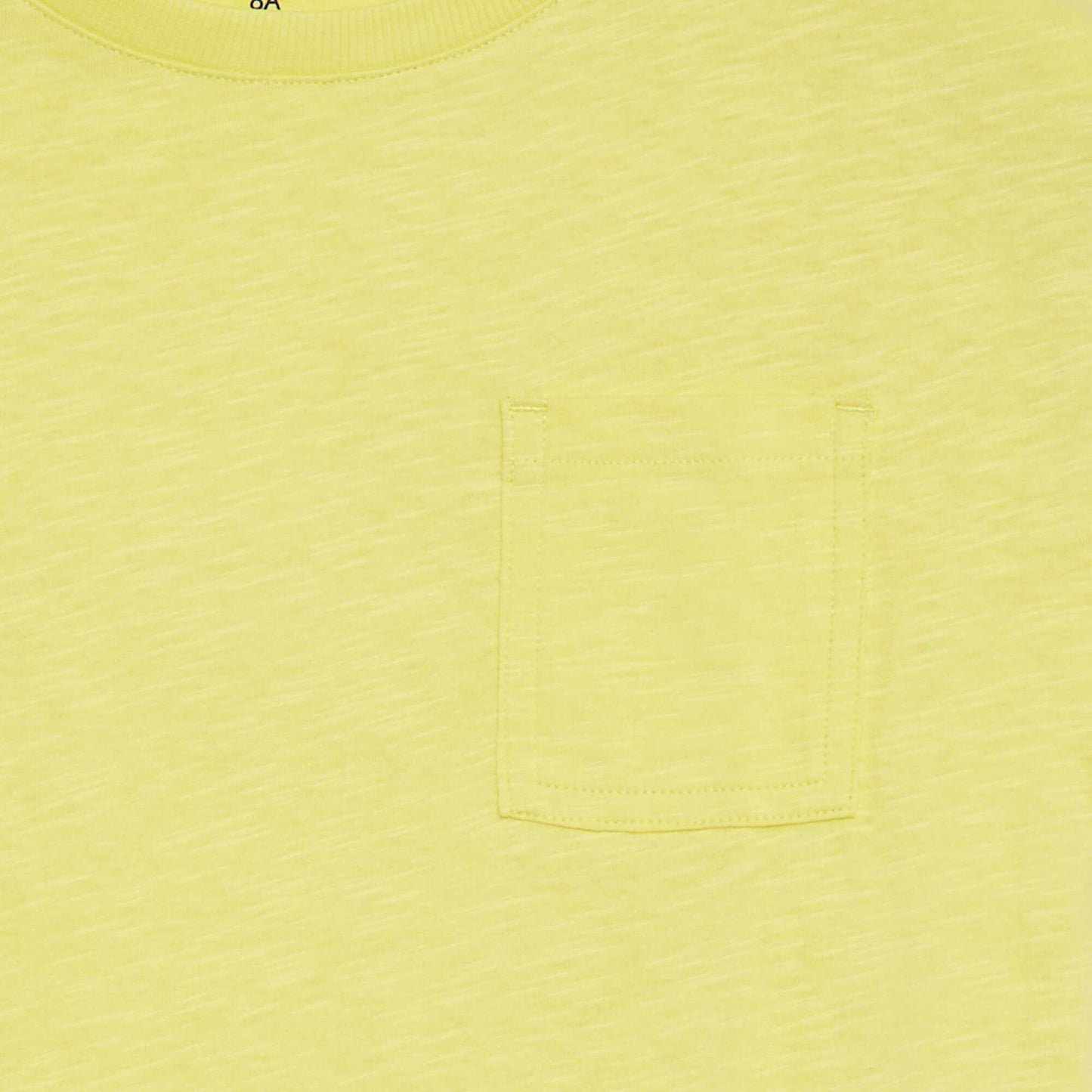 T-shirt oversize uni avec poche JAUNE