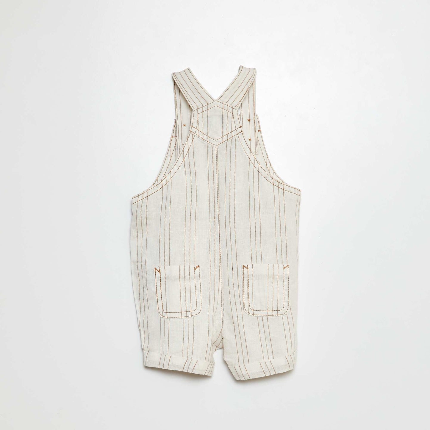 Salopette short BLANC