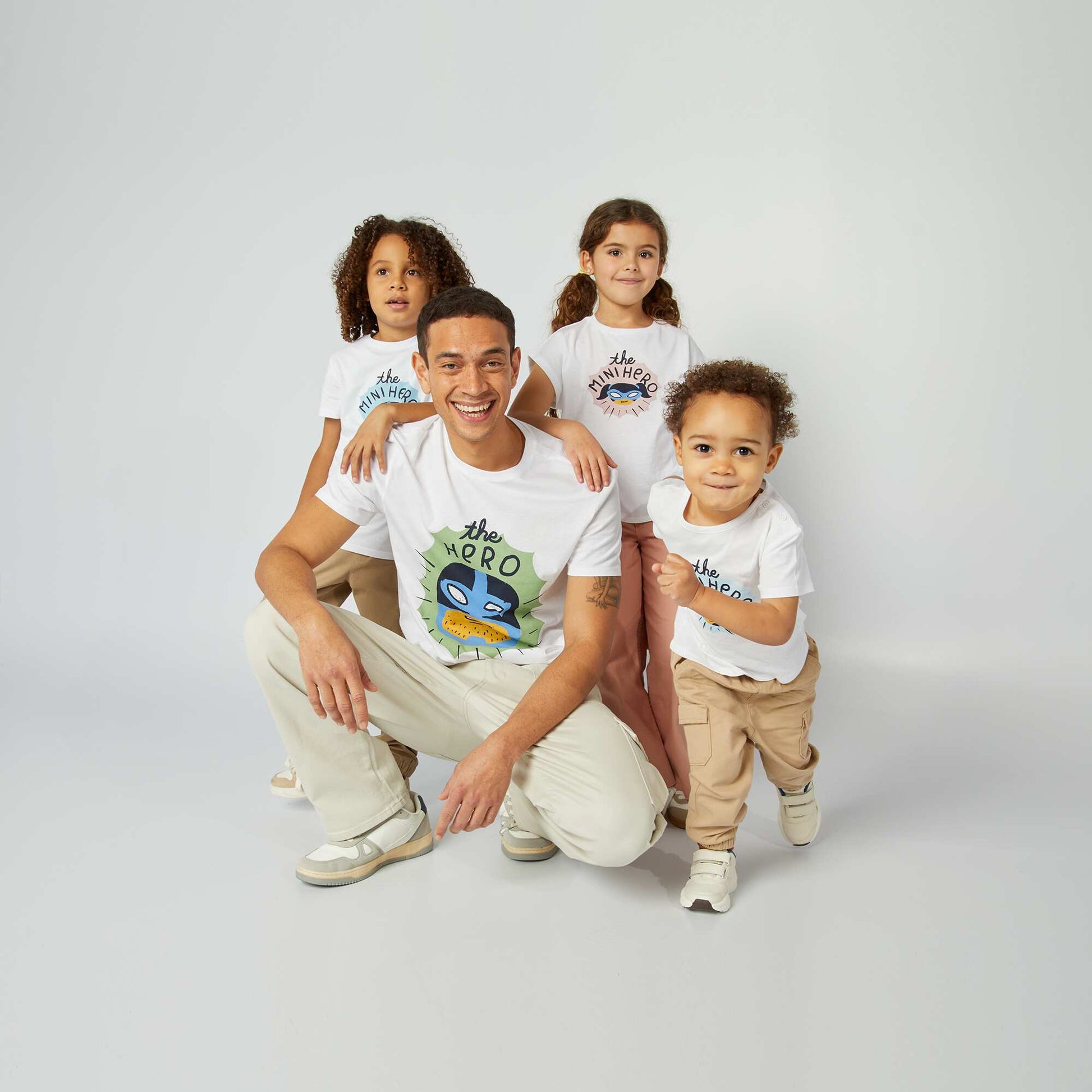 T-shirt imprimé Fête des pères BLANC