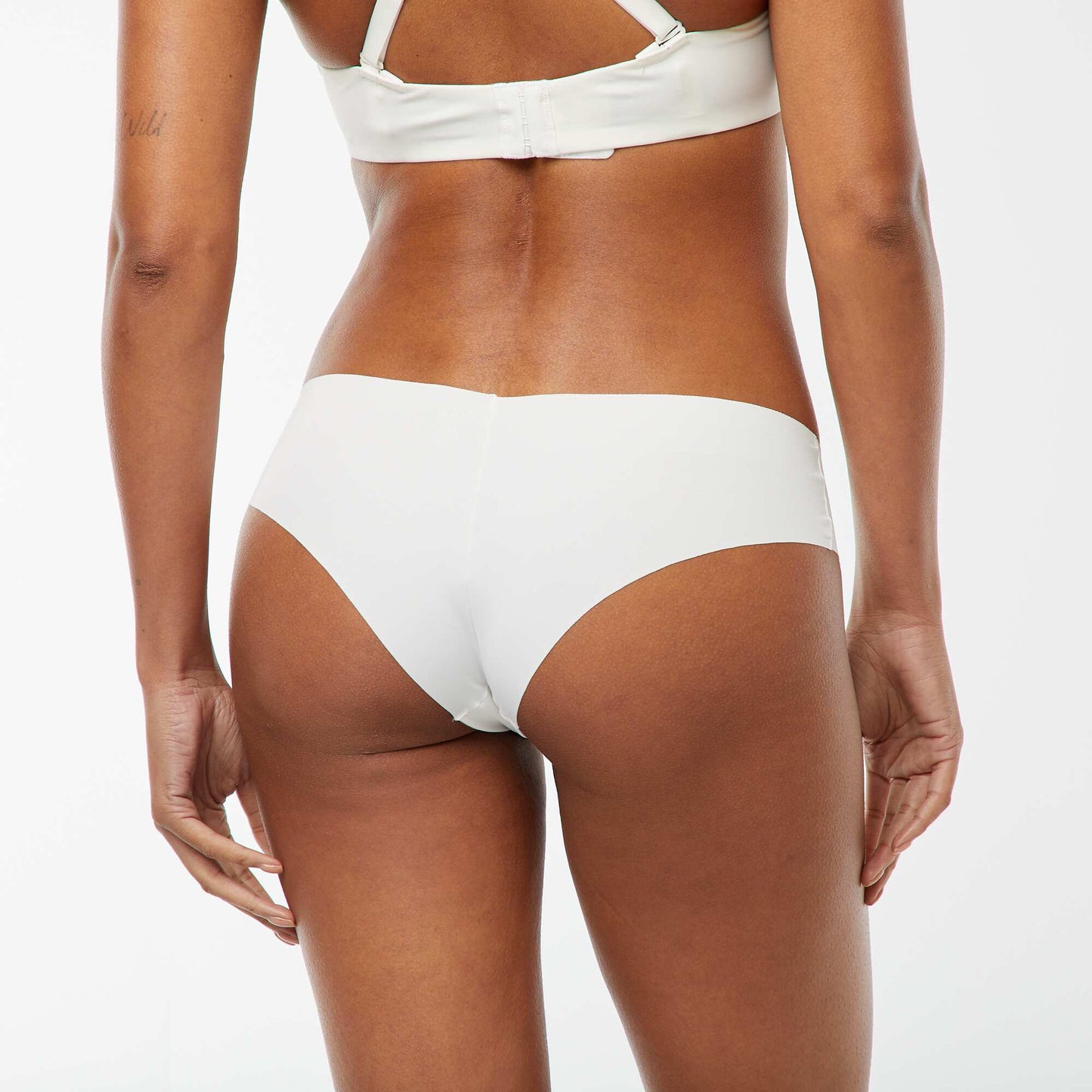 Lot de 2 shortys invisibles en microfibre BLANC