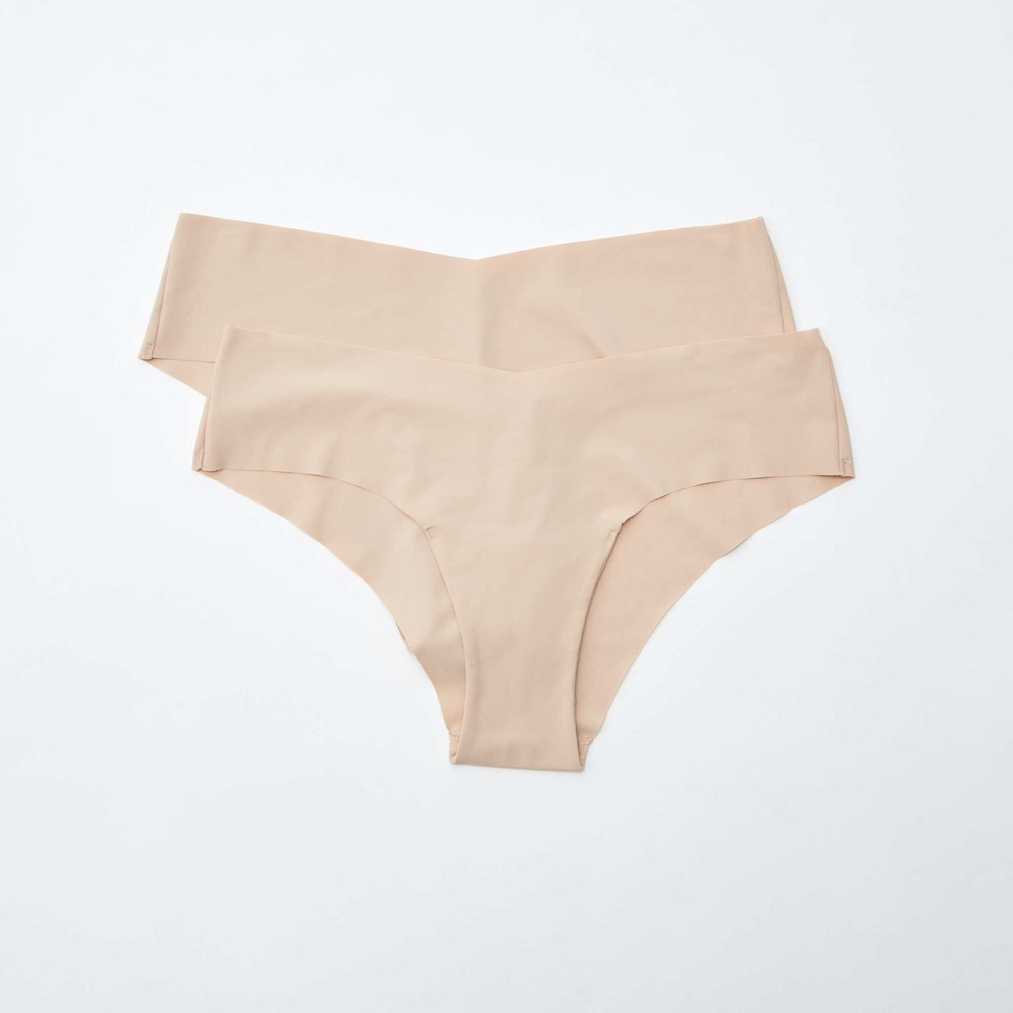 Lot de 2 shortys invisibles en microfibre ROSE