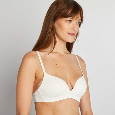 Triangle invisible en microfibre BLANC