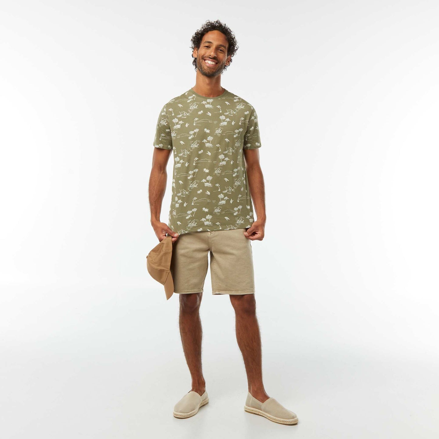 T-shirt imprimé manches courtes VERT
