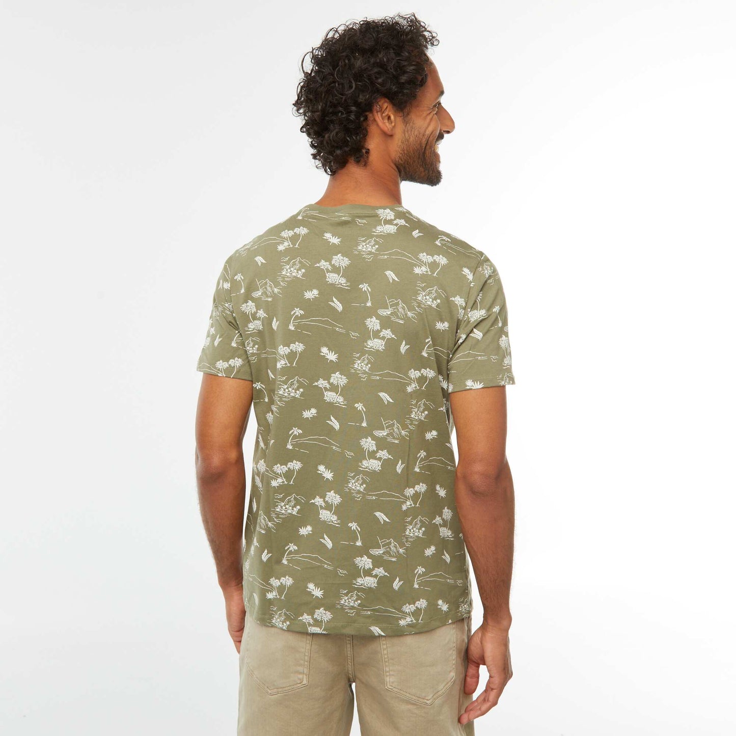 T-shirt imprimé manches courtes VERT
