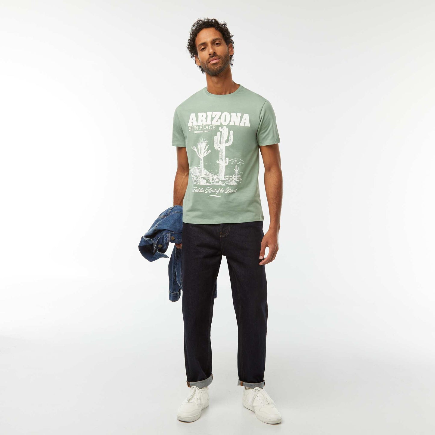 T-shirt imprimé manches courtes VERT