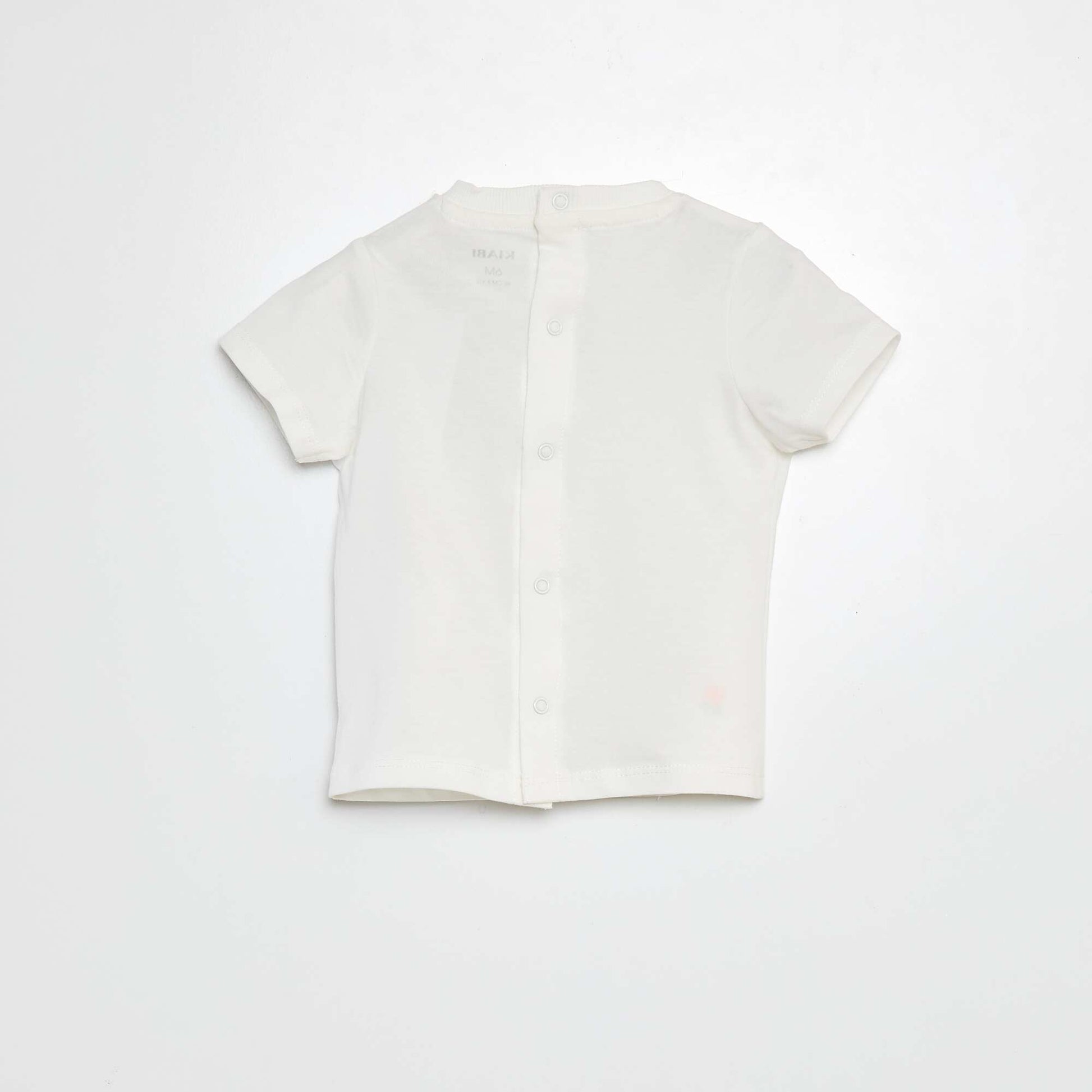 T-shirt à motifs brodés BLANC