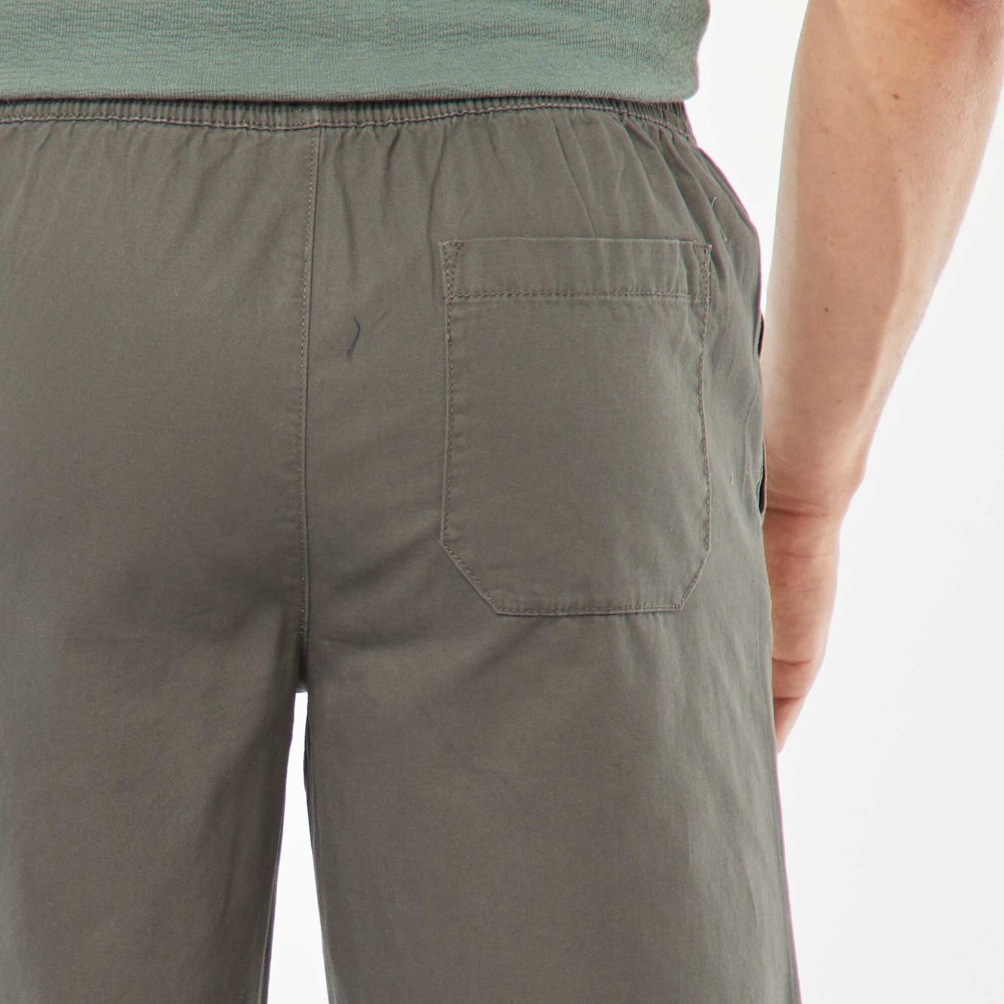 Bermuda en twill uni KAKI