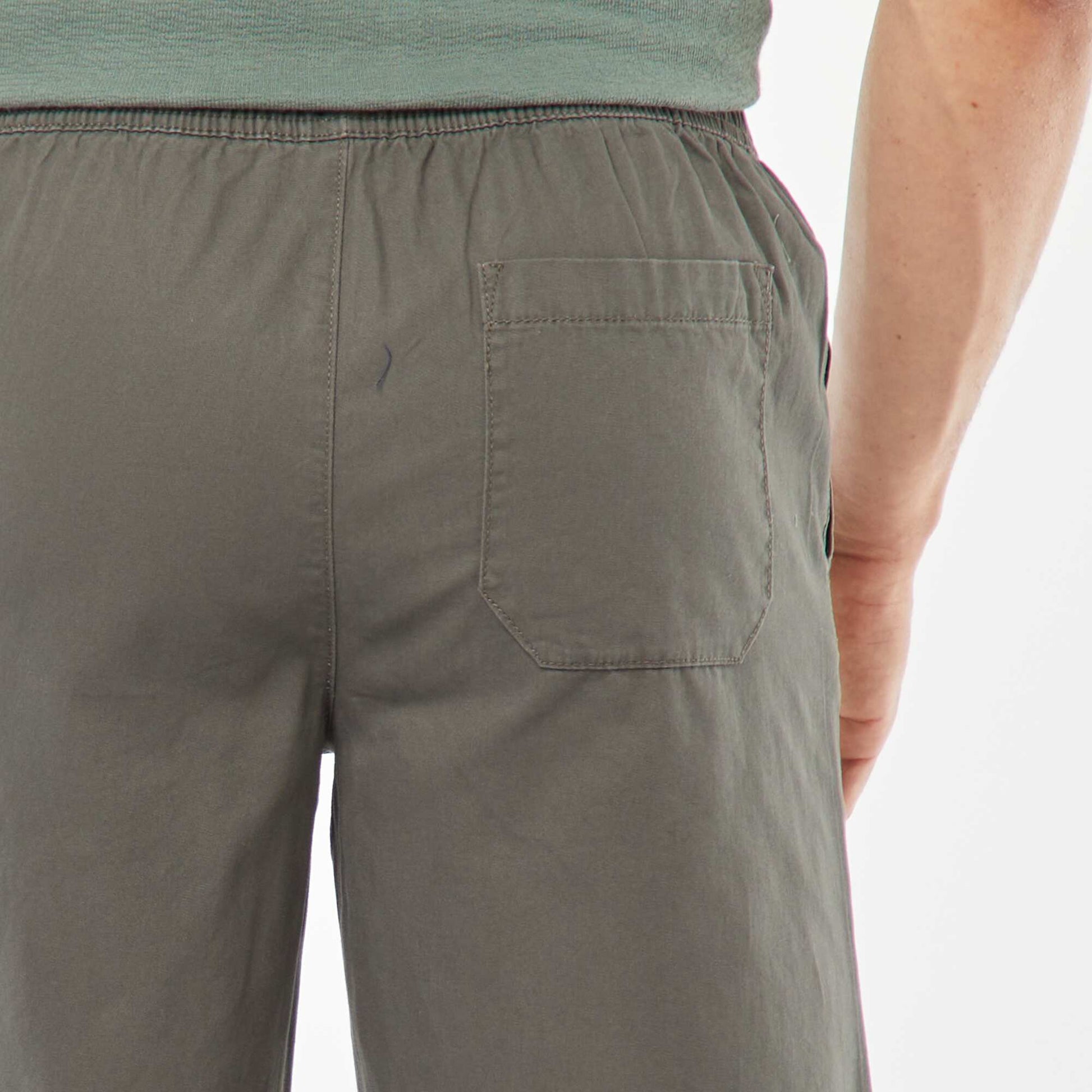 Bermuda en twill uni KAKI