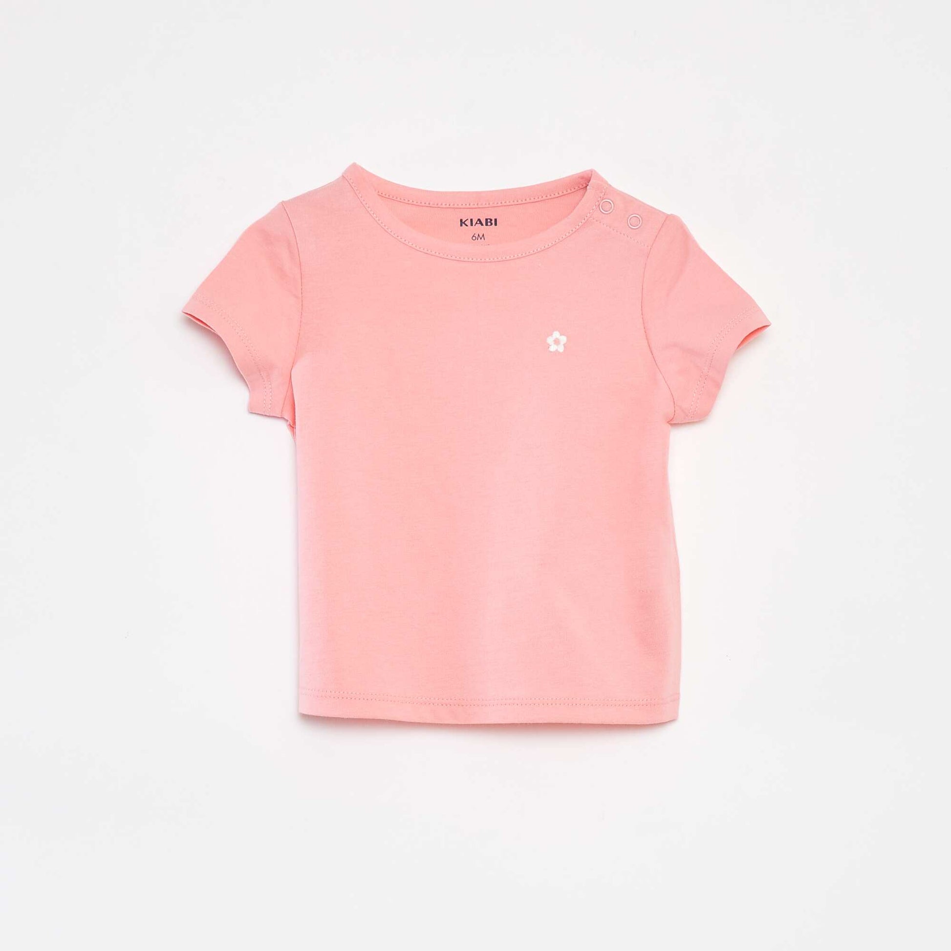 Lot de 2 t-shirts unis ROSE