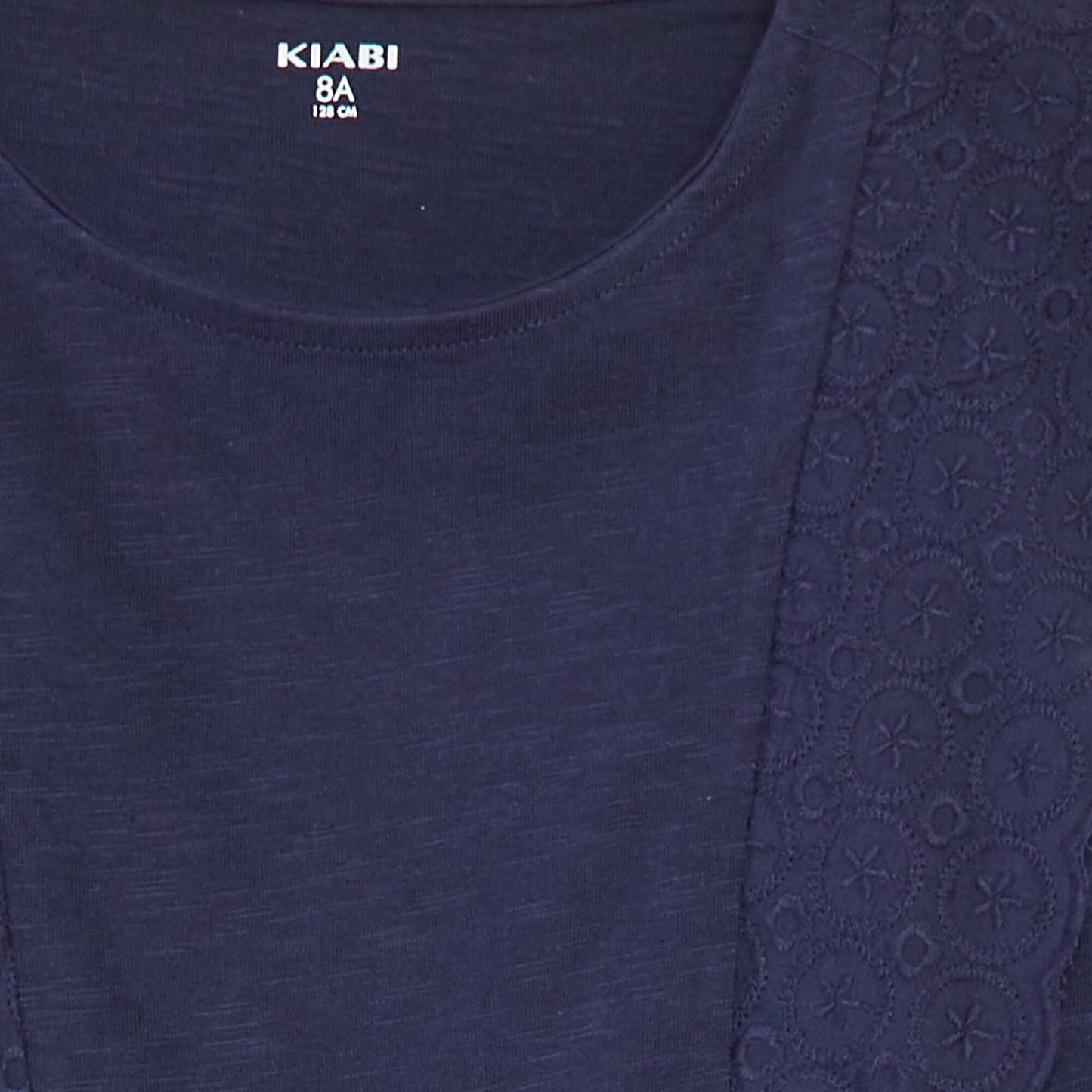 Robe sans manches avec broderies anglaises NOIR
